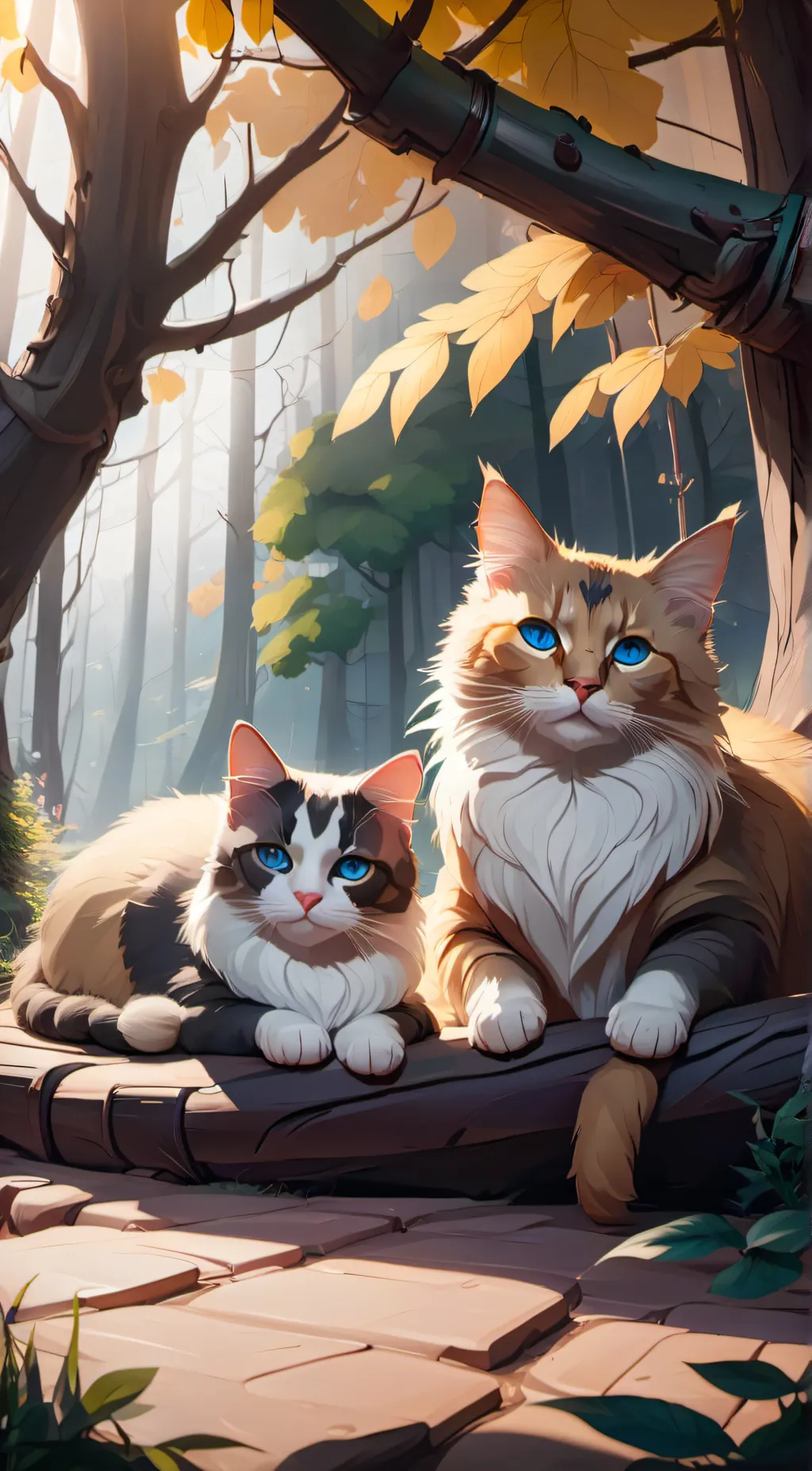 ai character: Maui & nayomi background