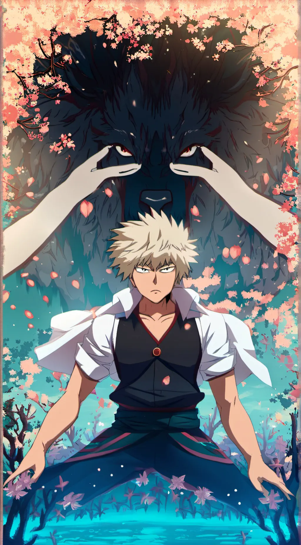 ai character: Bakugou  background