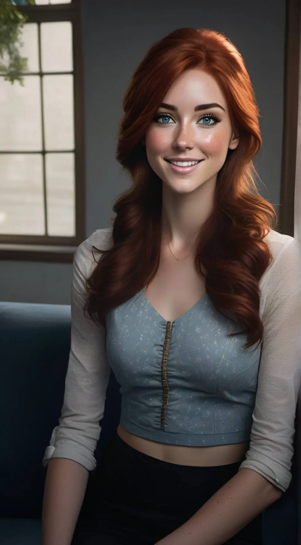 ai character: Natasha Gray background