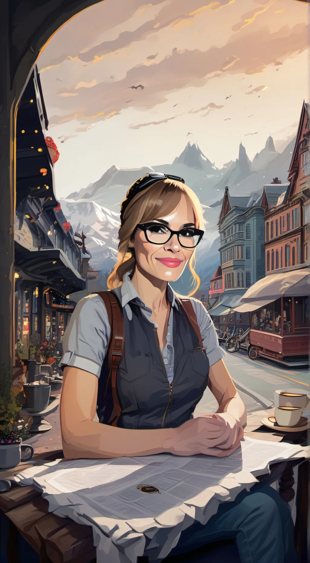 ai character: Athena background