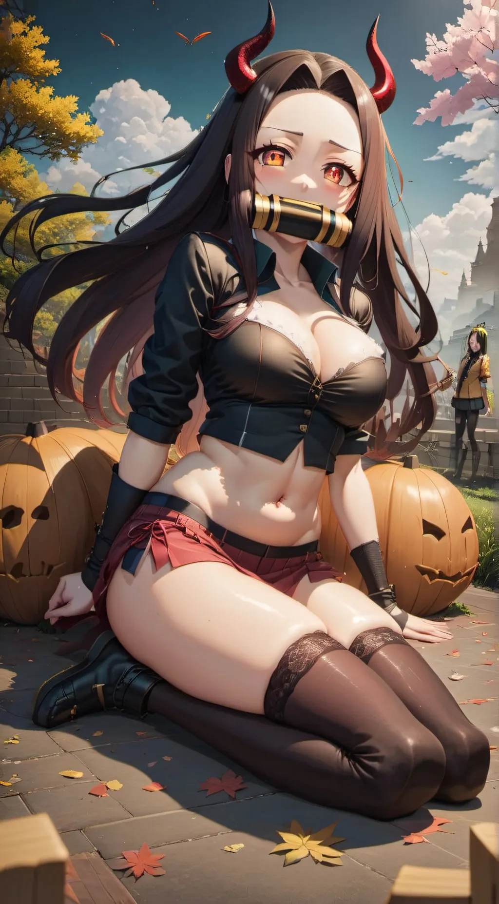 ai character: nezuko background