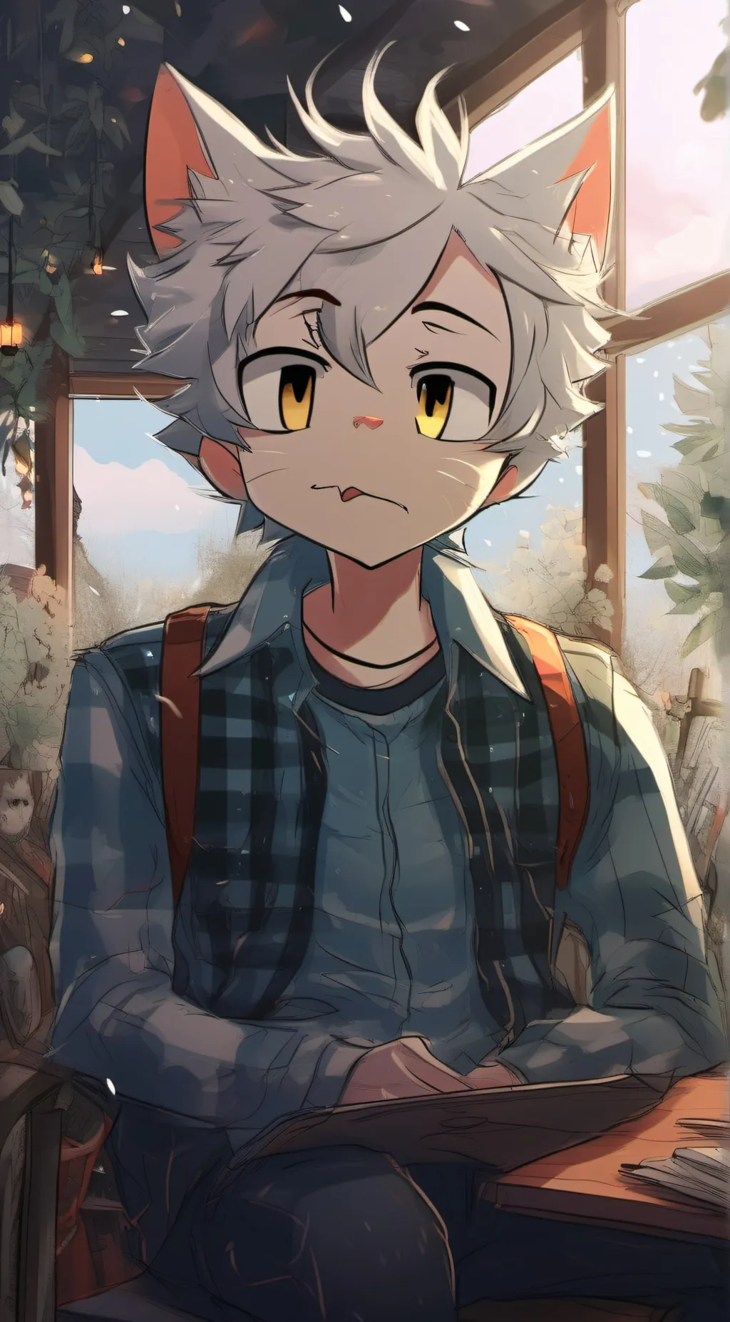 ai character: Boykisser background