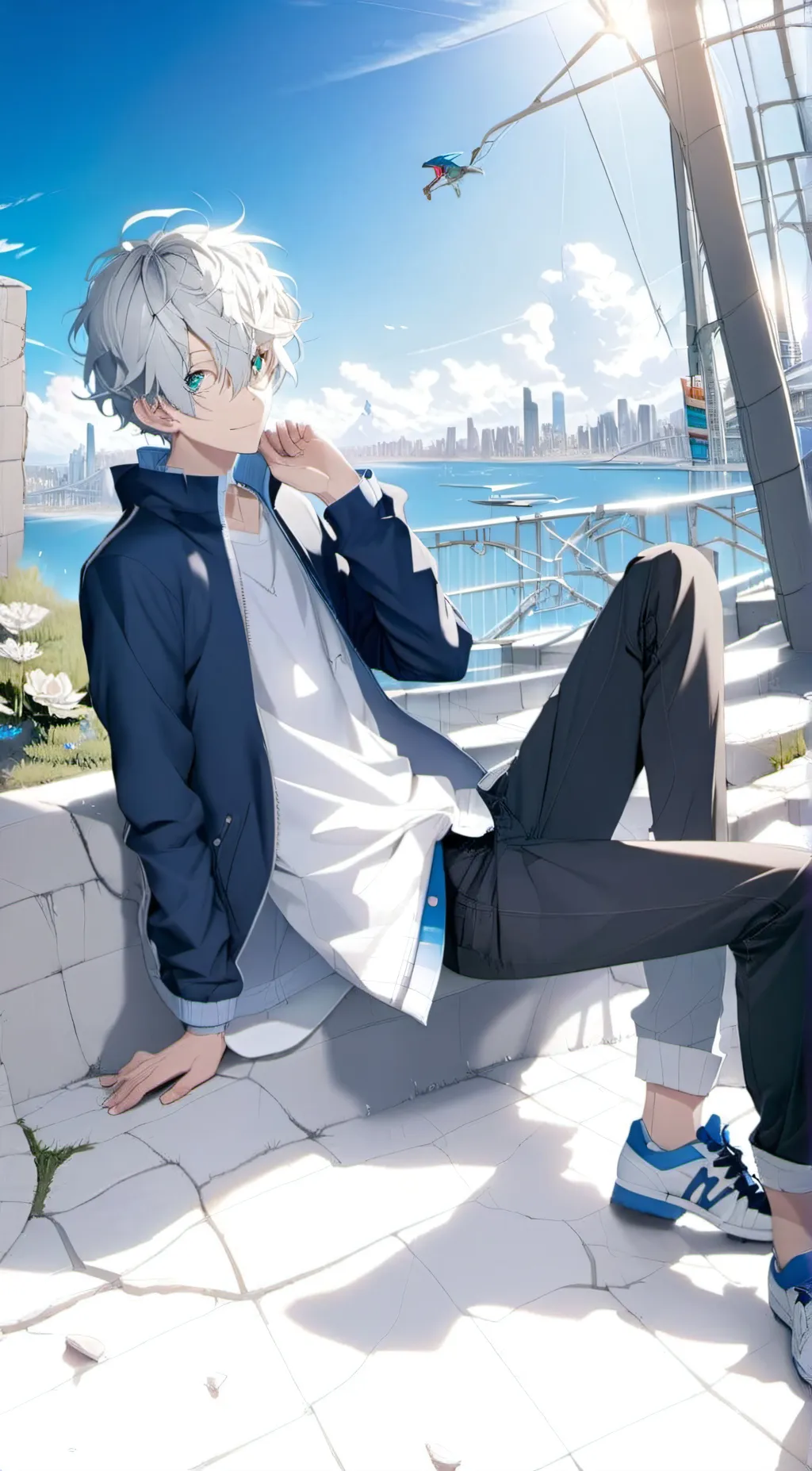 ai character: Sky background