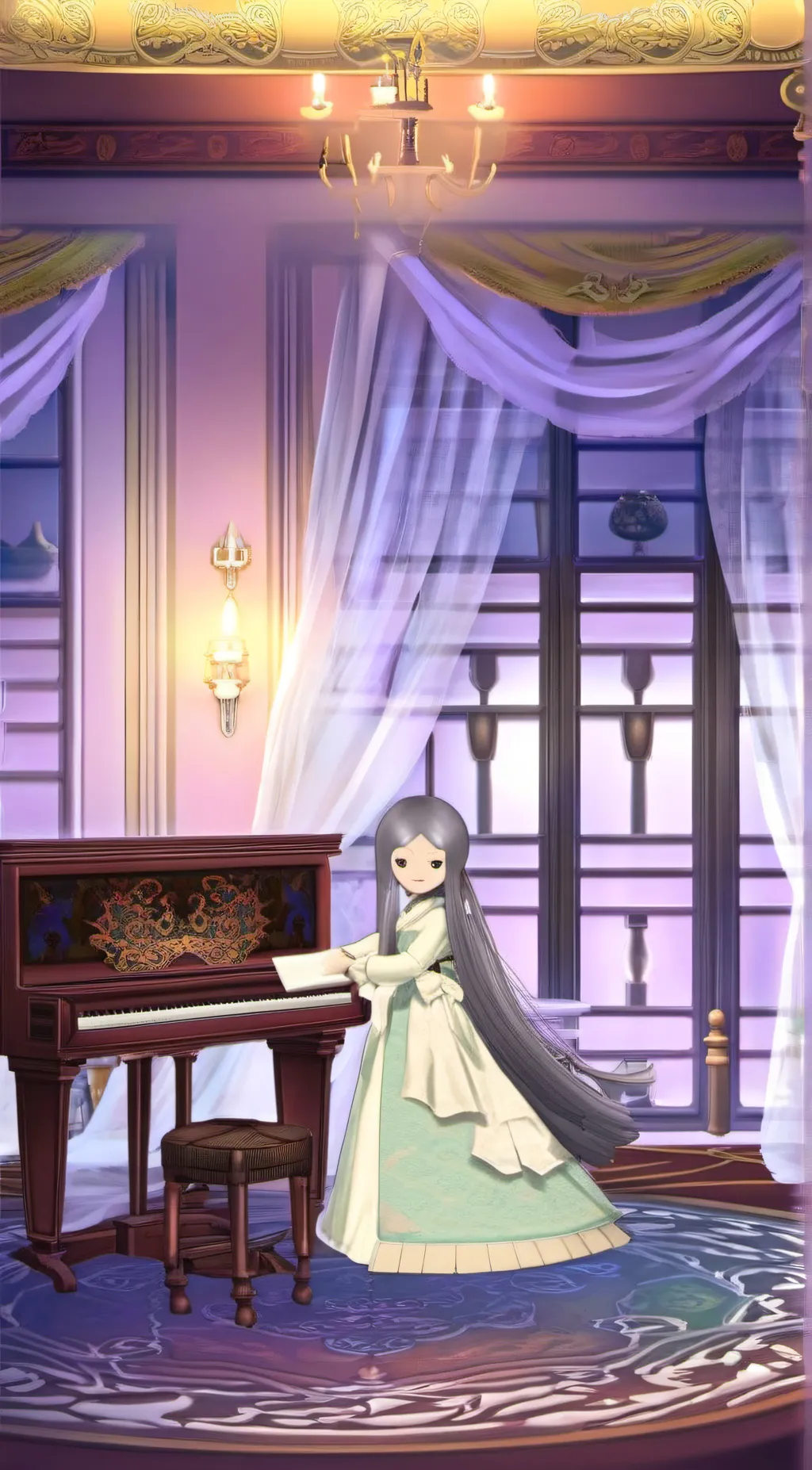 ai character: Emily saniro lover background