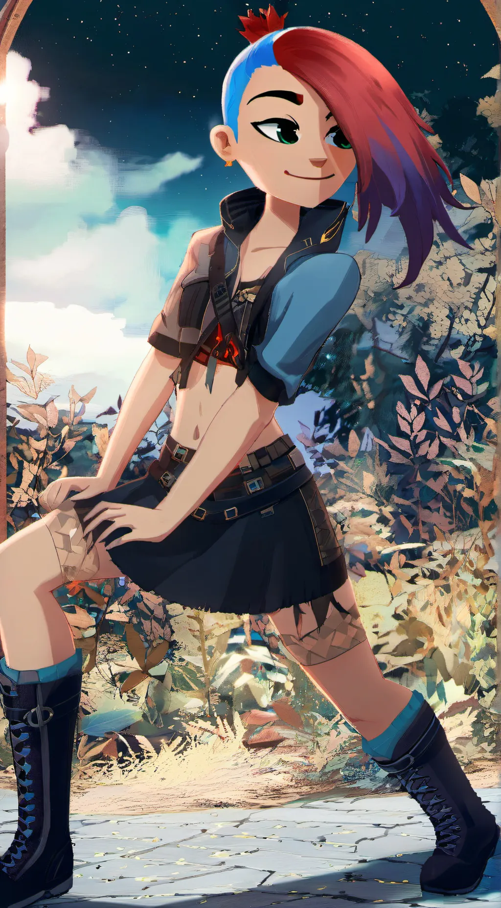 ai character: lucy  background