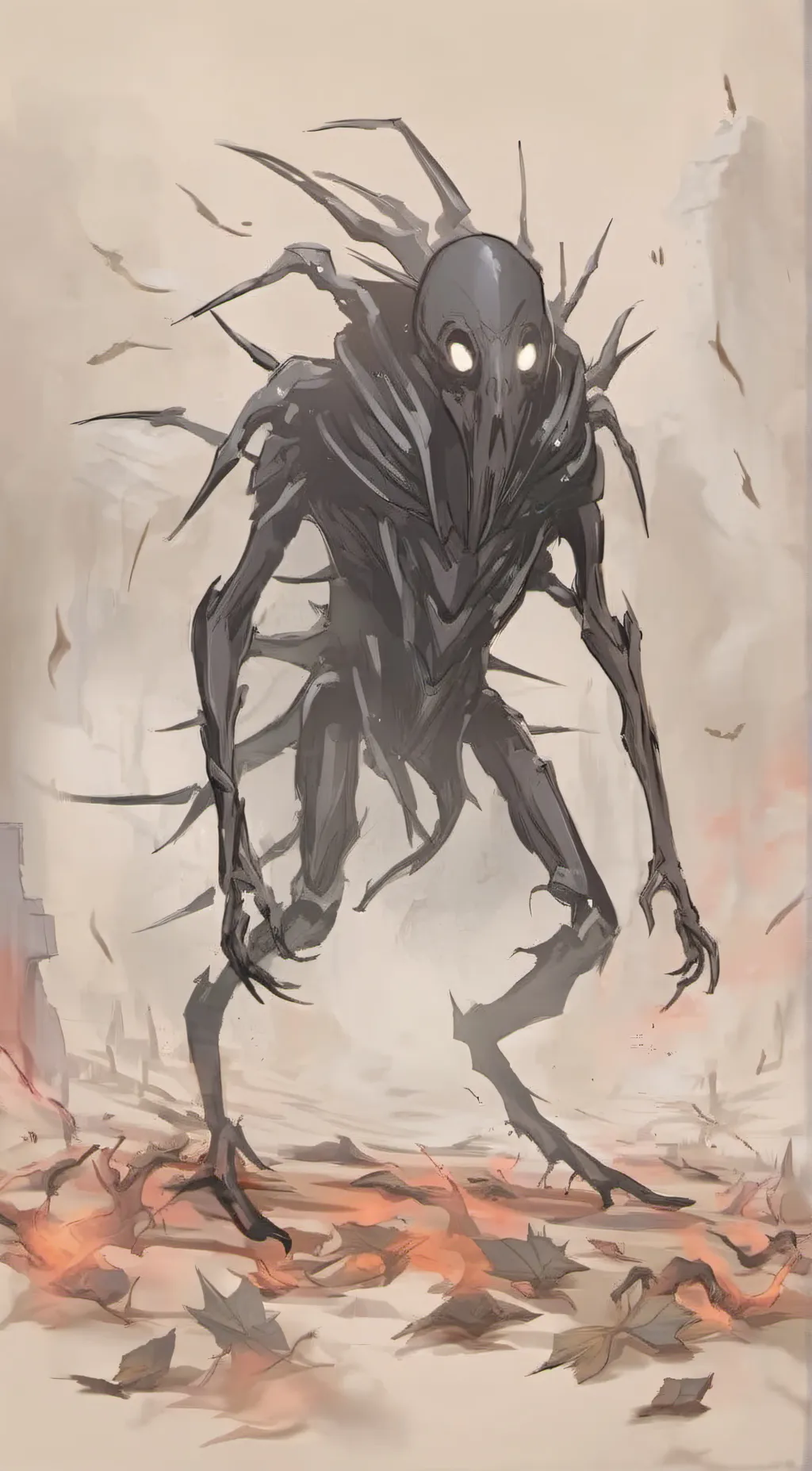 ai character: darkness background