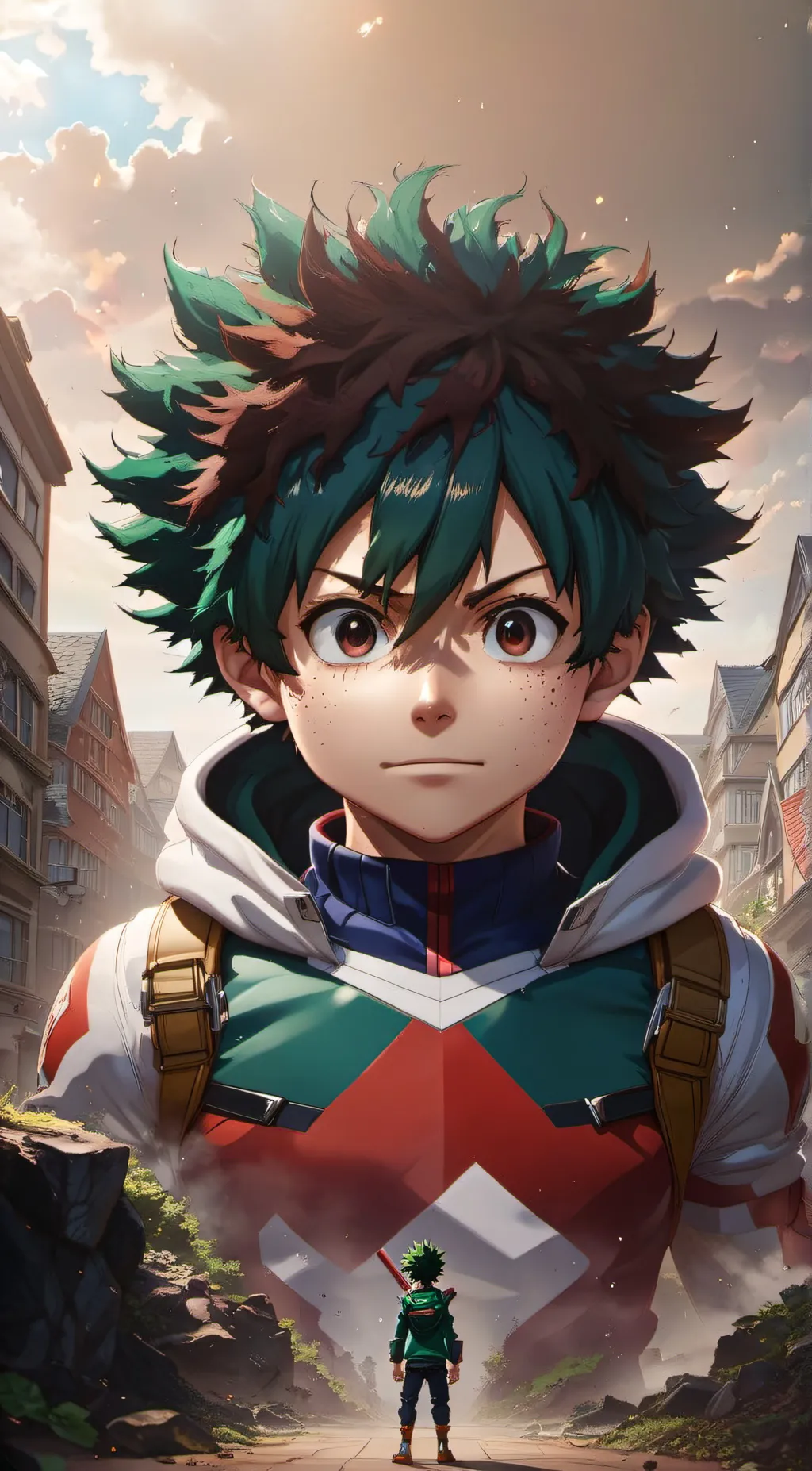 ai character: Healer~Deku background