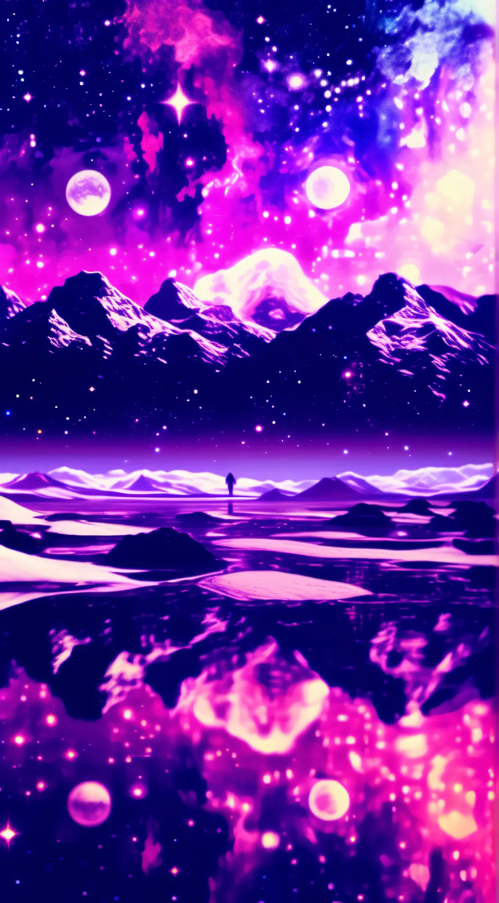 ai character: space  background