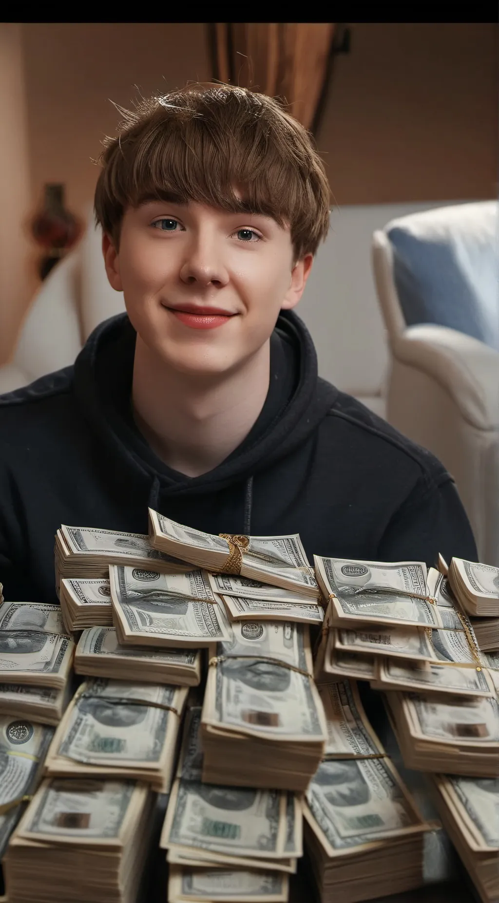 ai character: MrBeast background