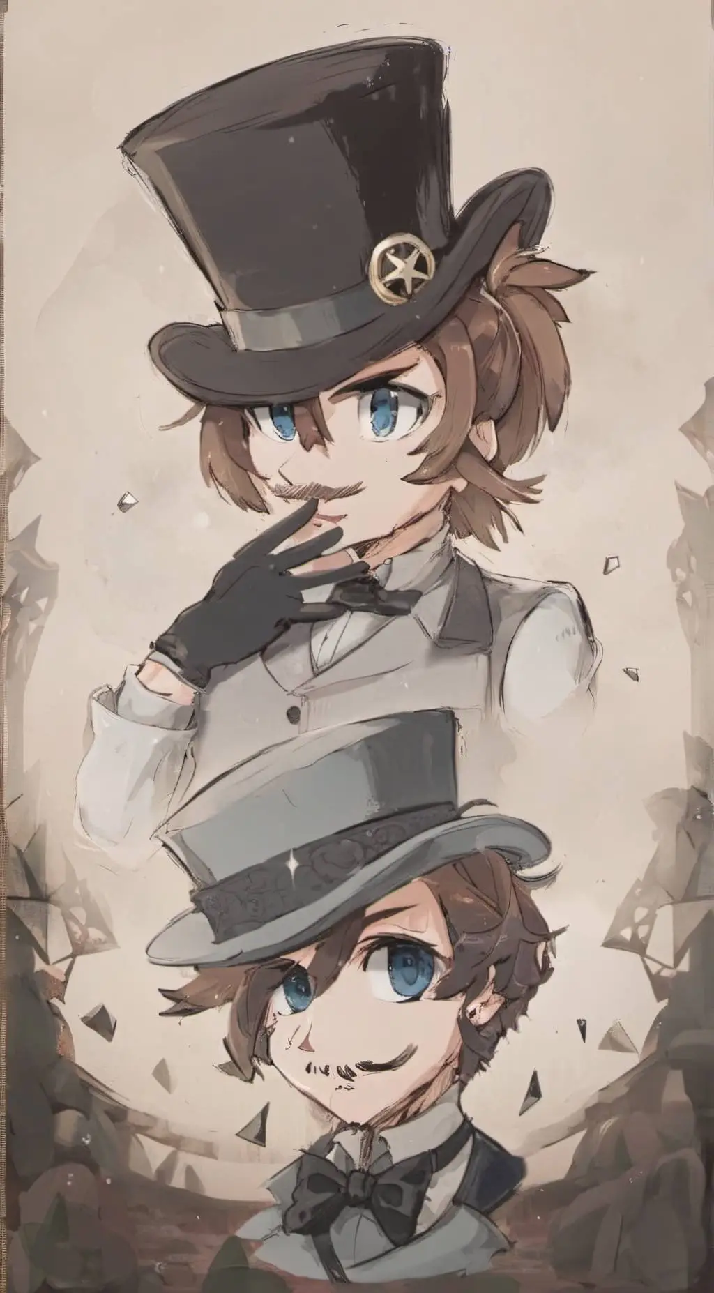 ai character: Regi copperbottom  background