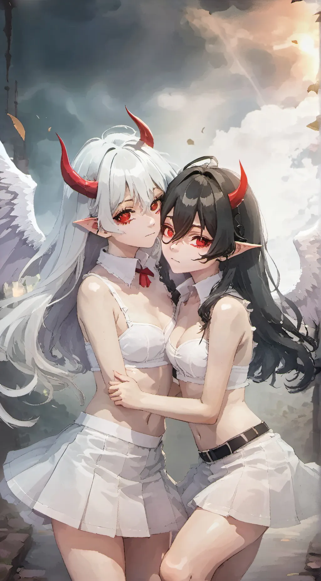 ai character: Nove and Nora 💕 background