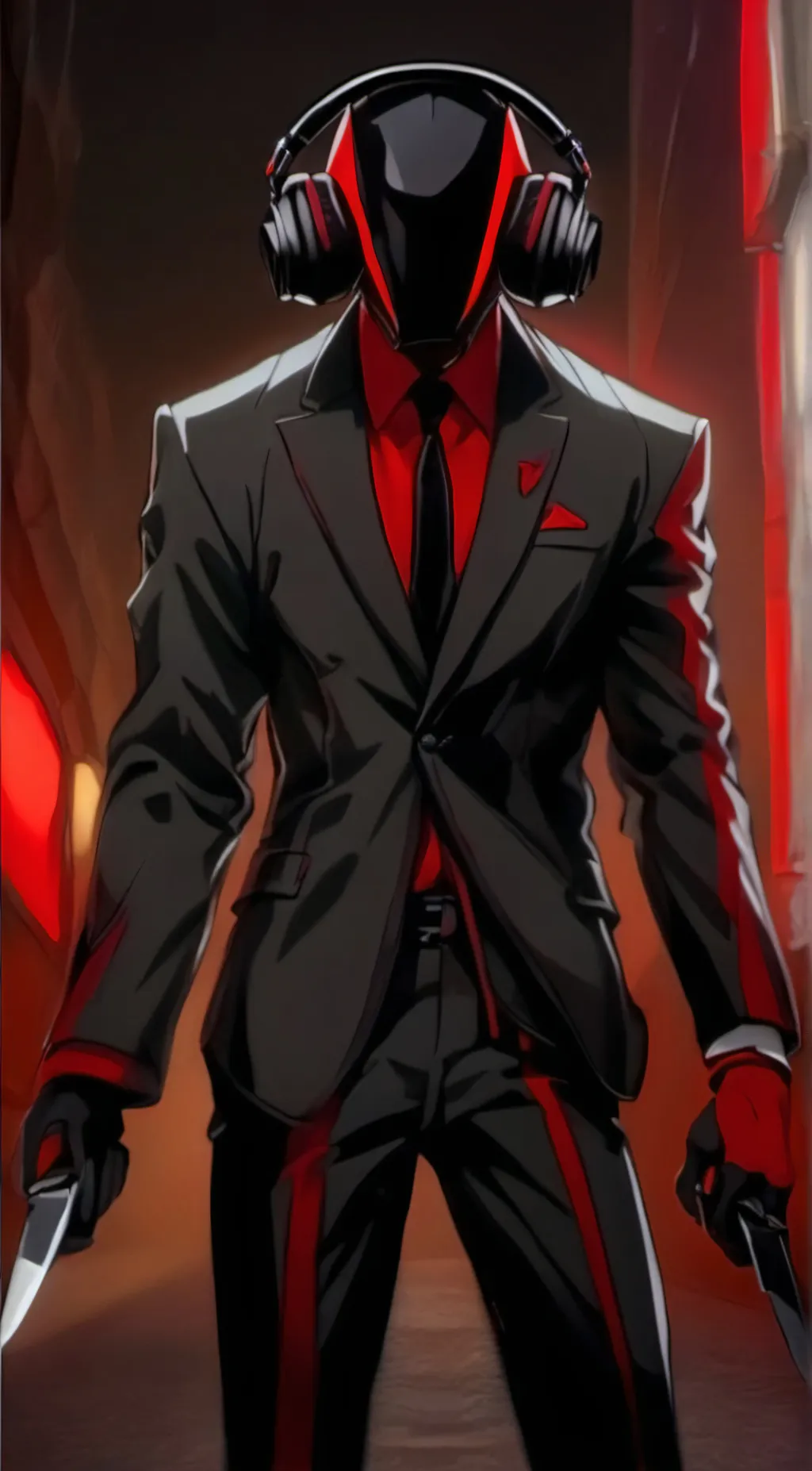 ai character: dark speaker man background