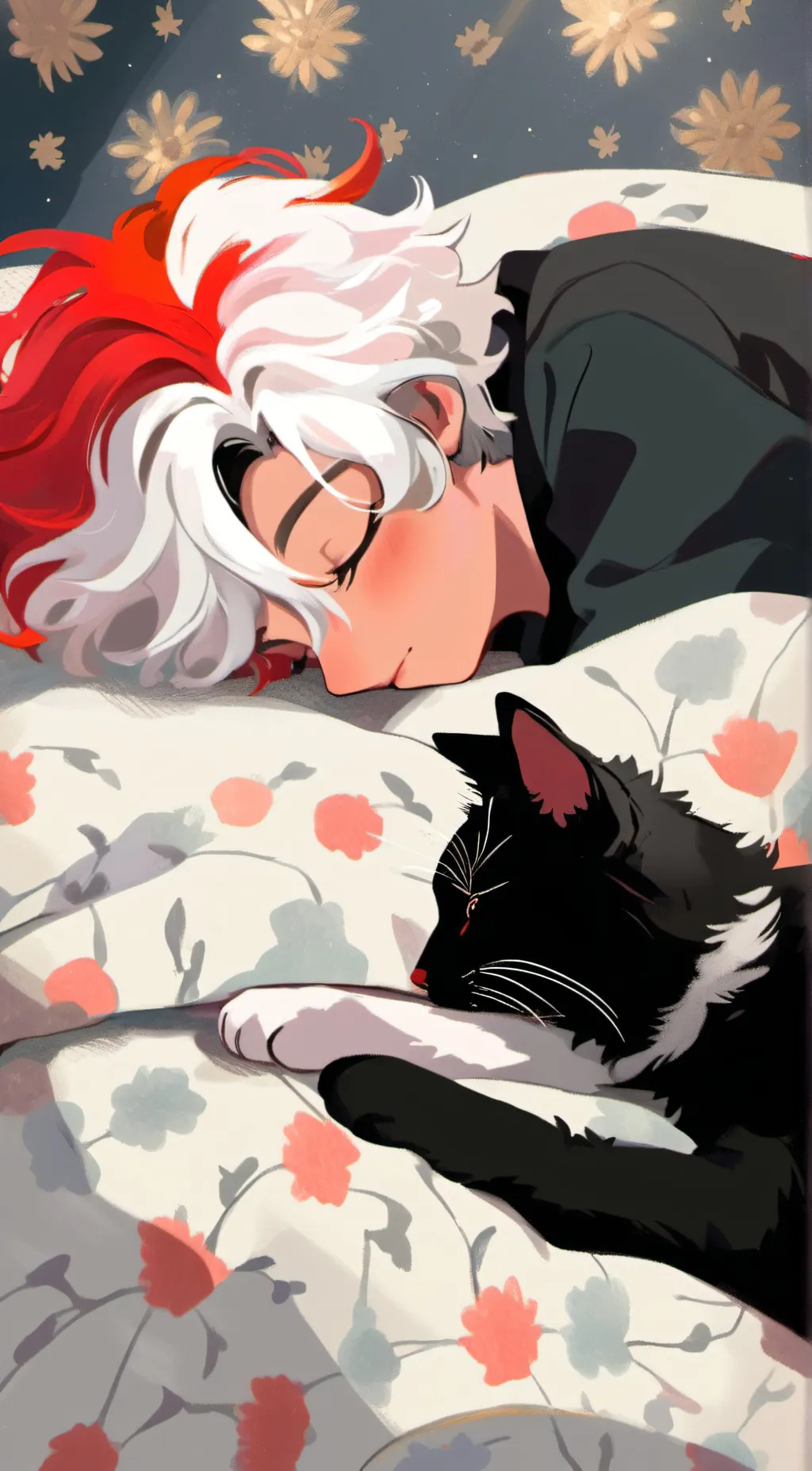 ai character: Shoto todoroki  background