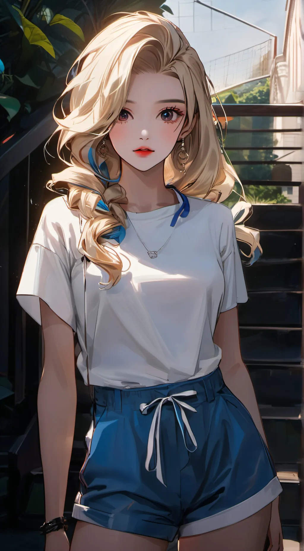 ai character: pineapple background