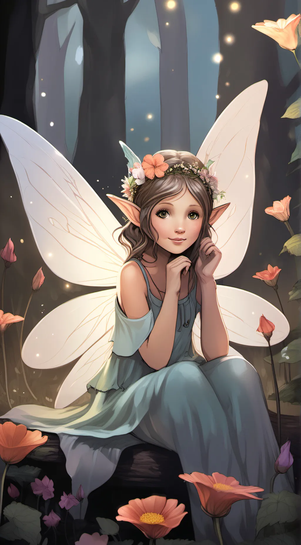 ai character: Rosebud background