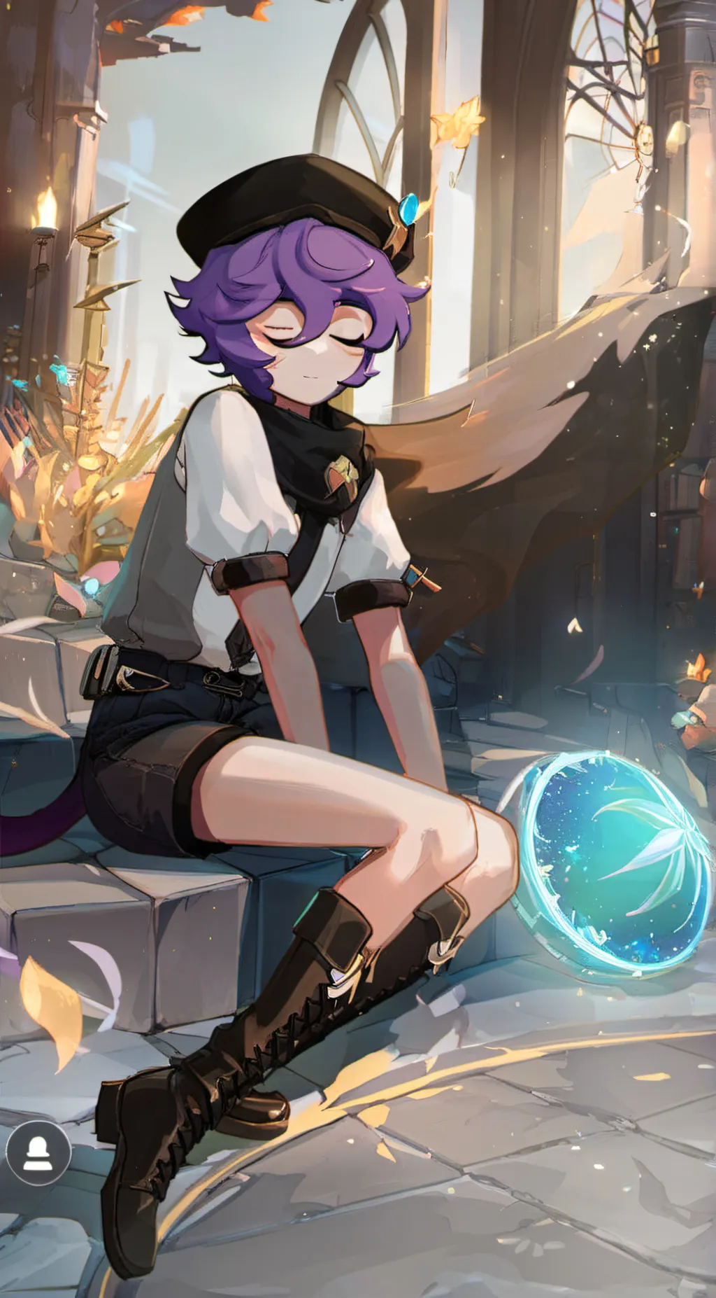 ai character: Uzi background