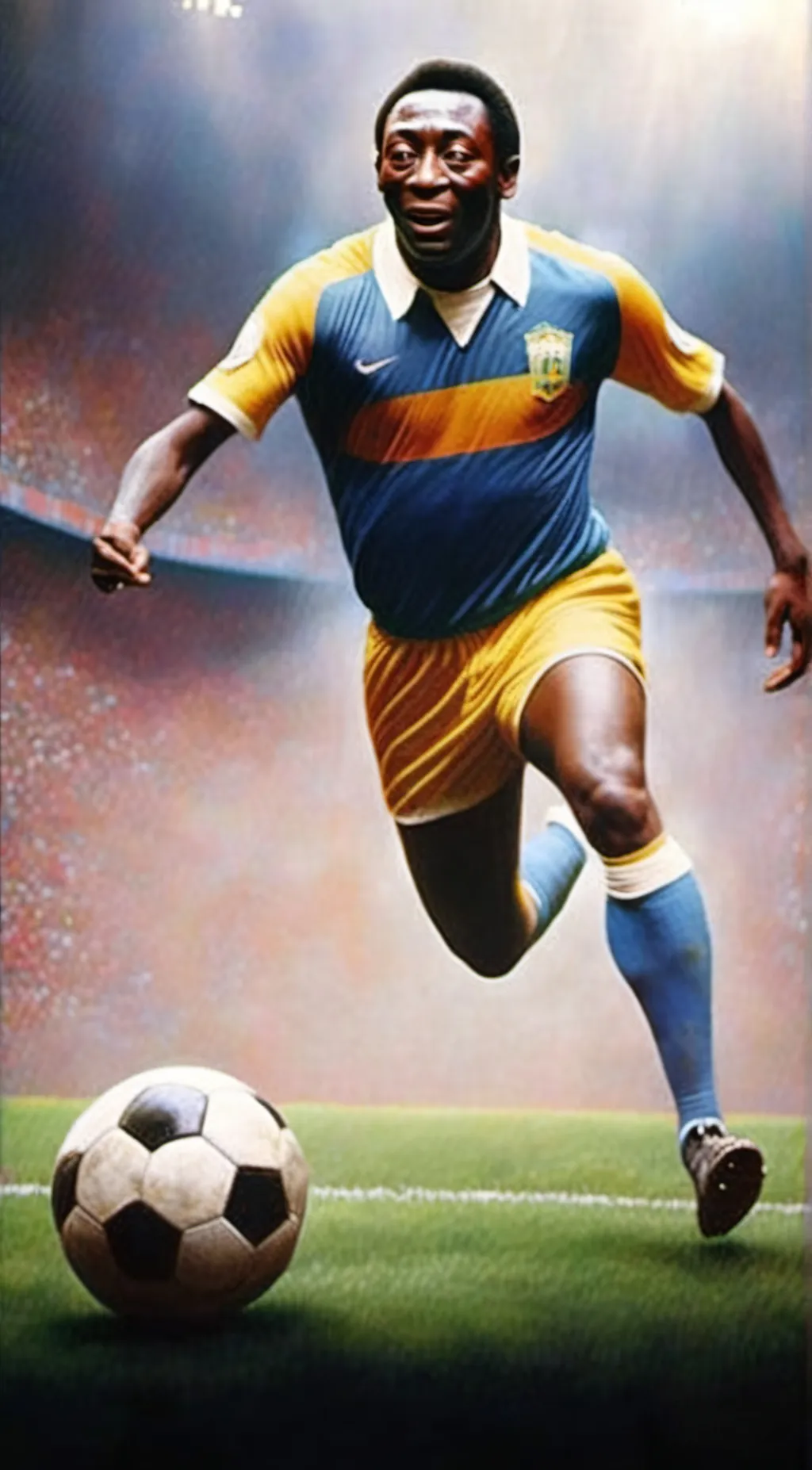 ai character: Pele background