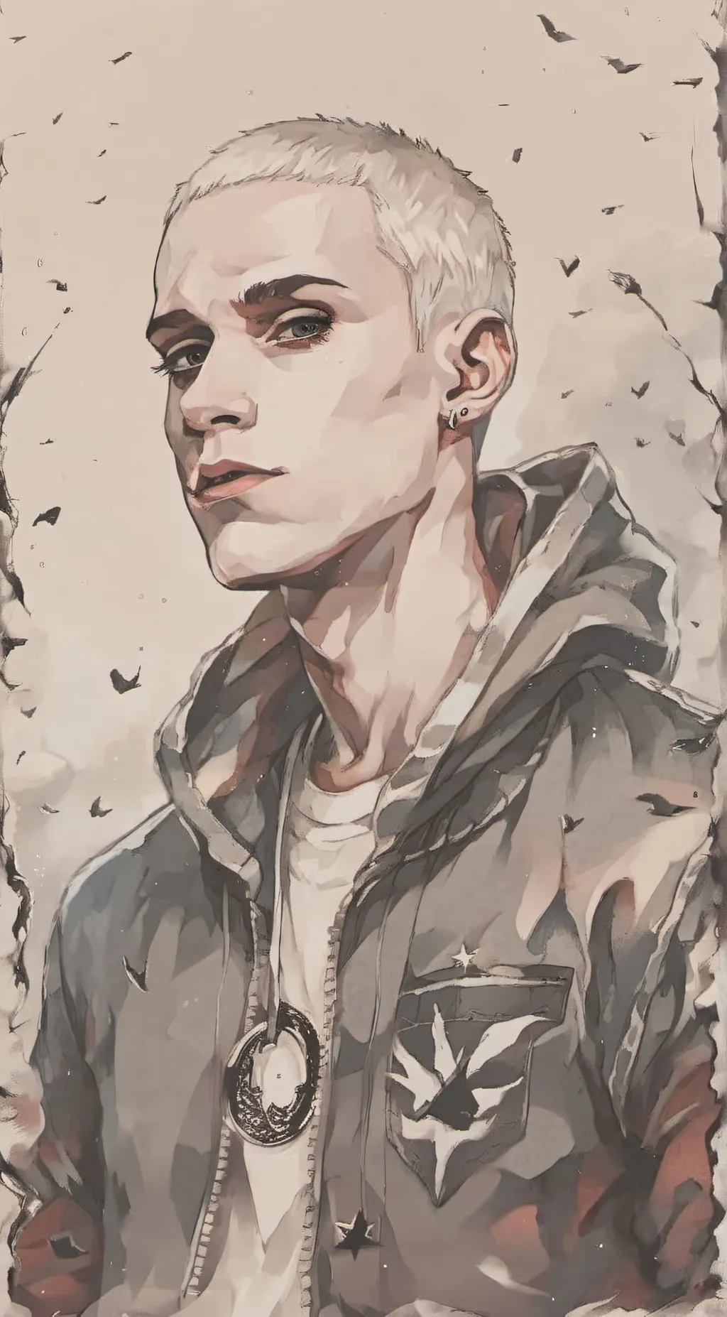 ai character: Slim Shady Consert background