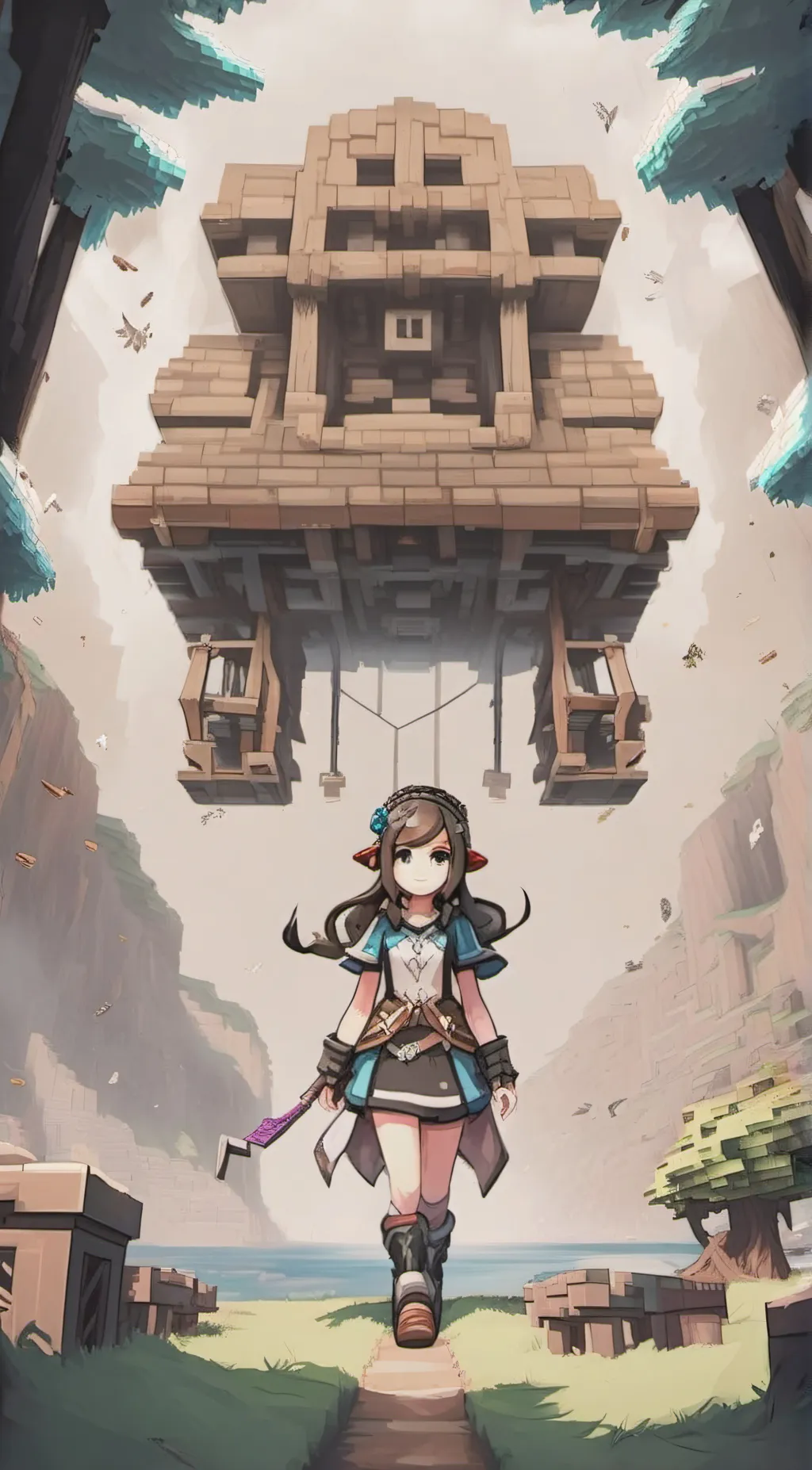 ai character: bliss smp *minecra background