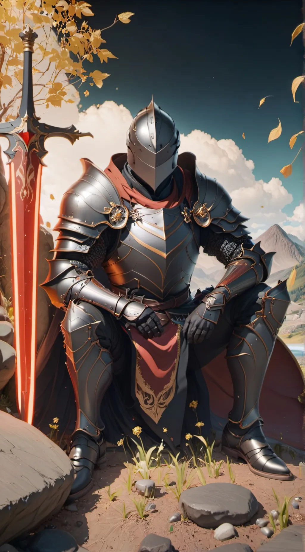 ai character: hellish background