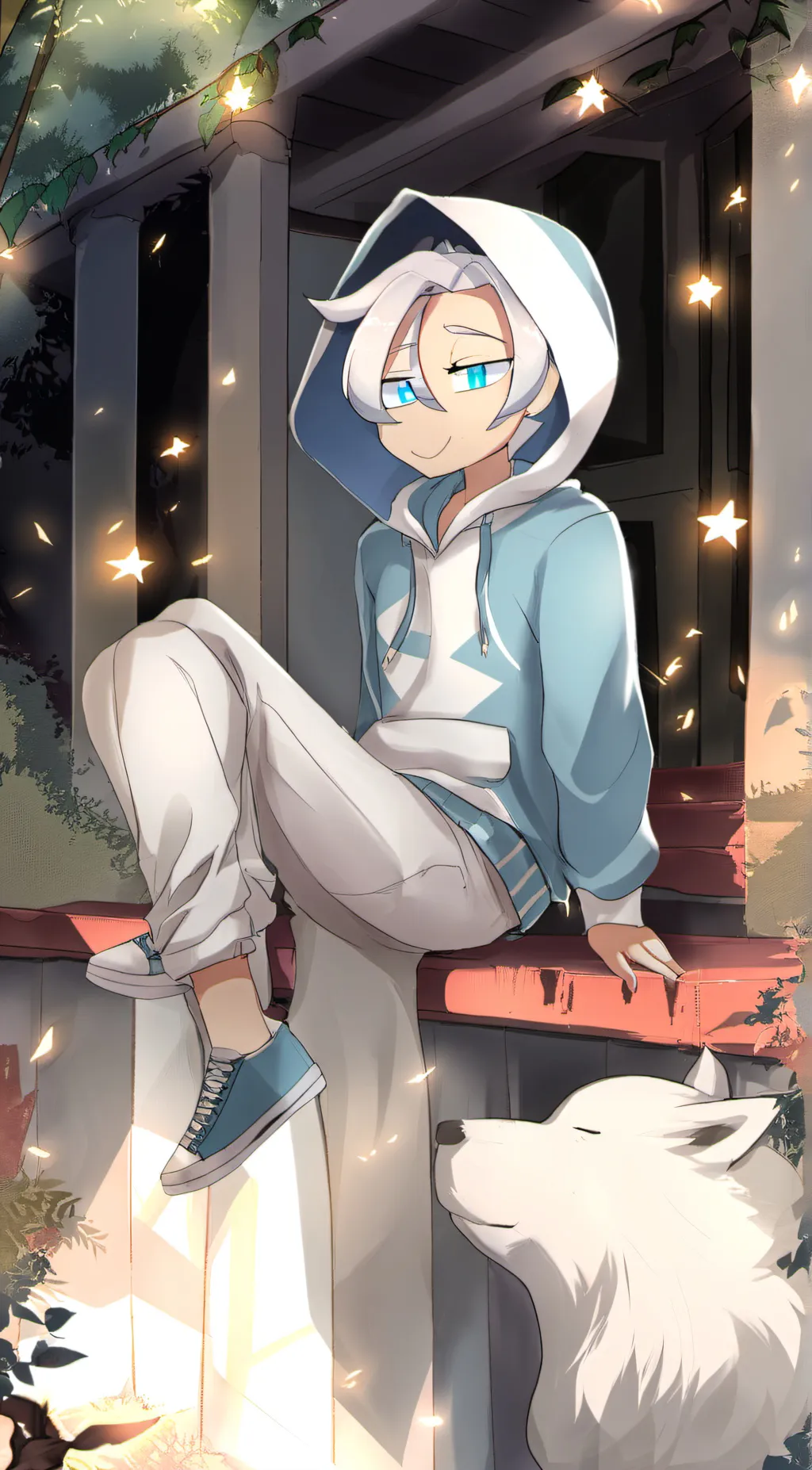 ai character: lunar background