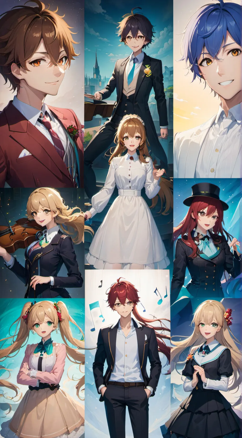 ai character: Danganronpa genshi background