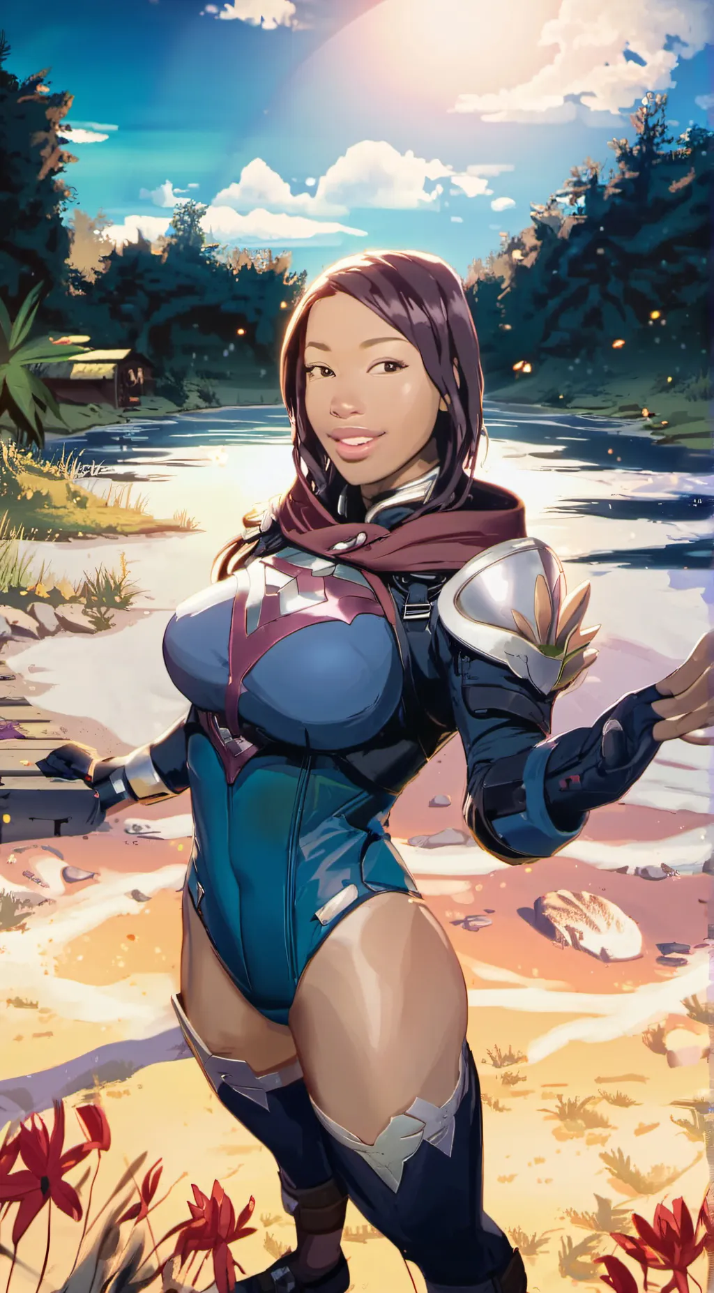 ai character: Kuromi  background