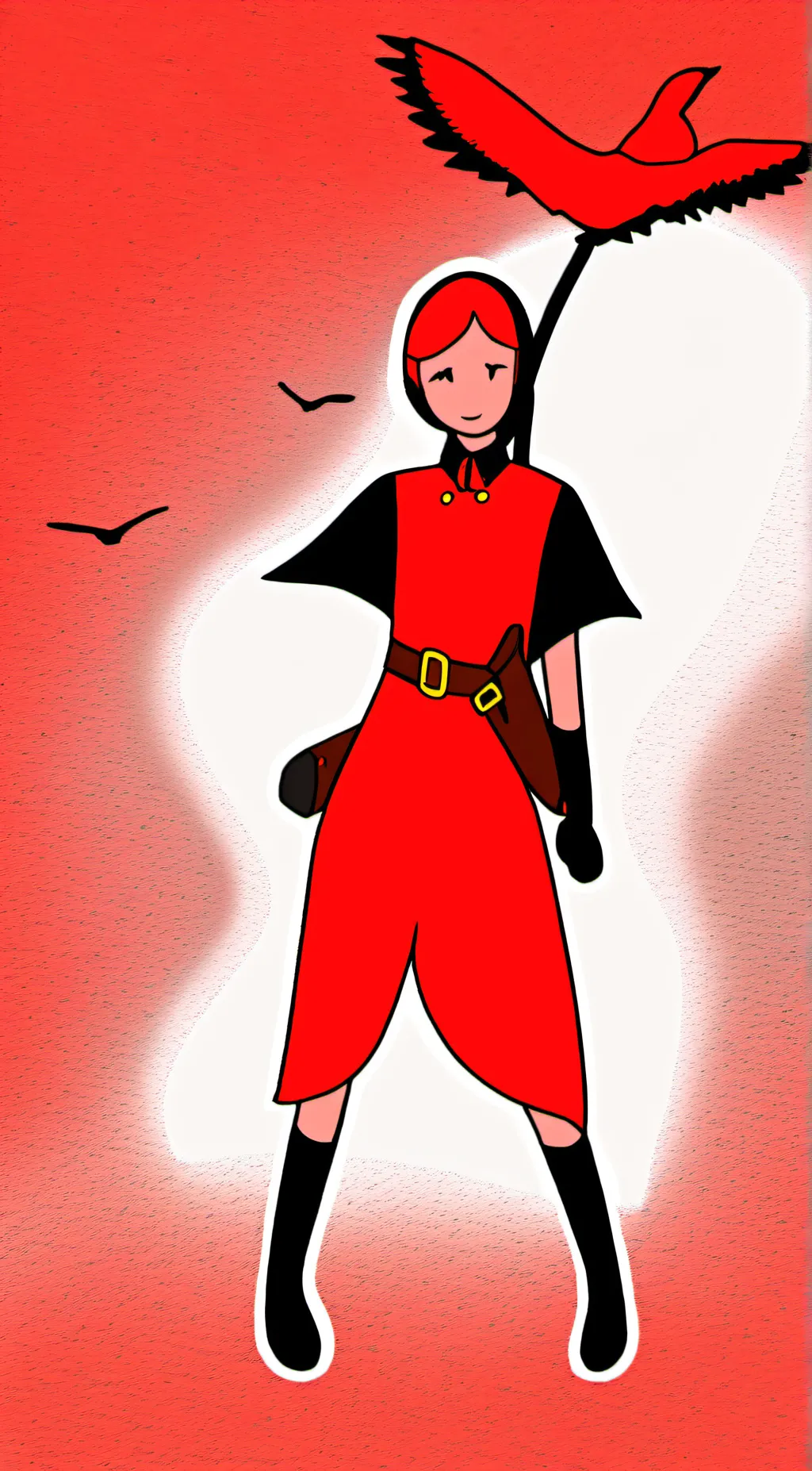 Talkie AI - Chat with Robin red