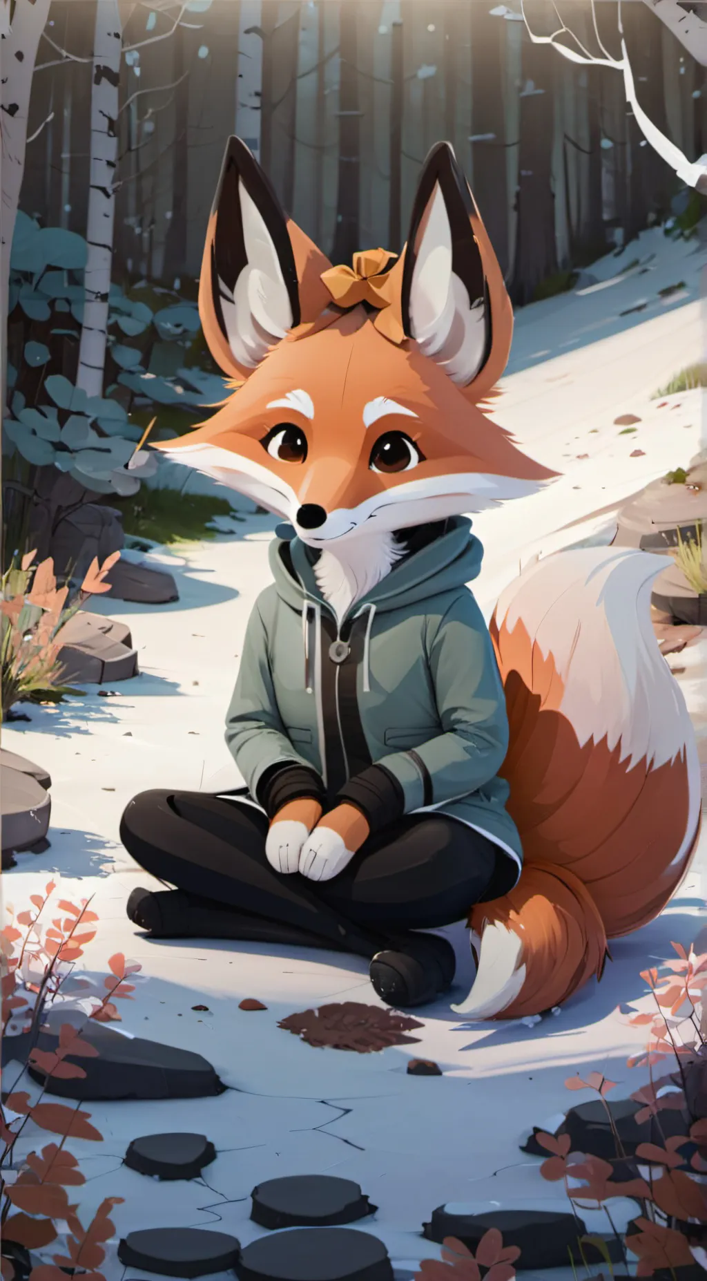 ai character: Foxina background