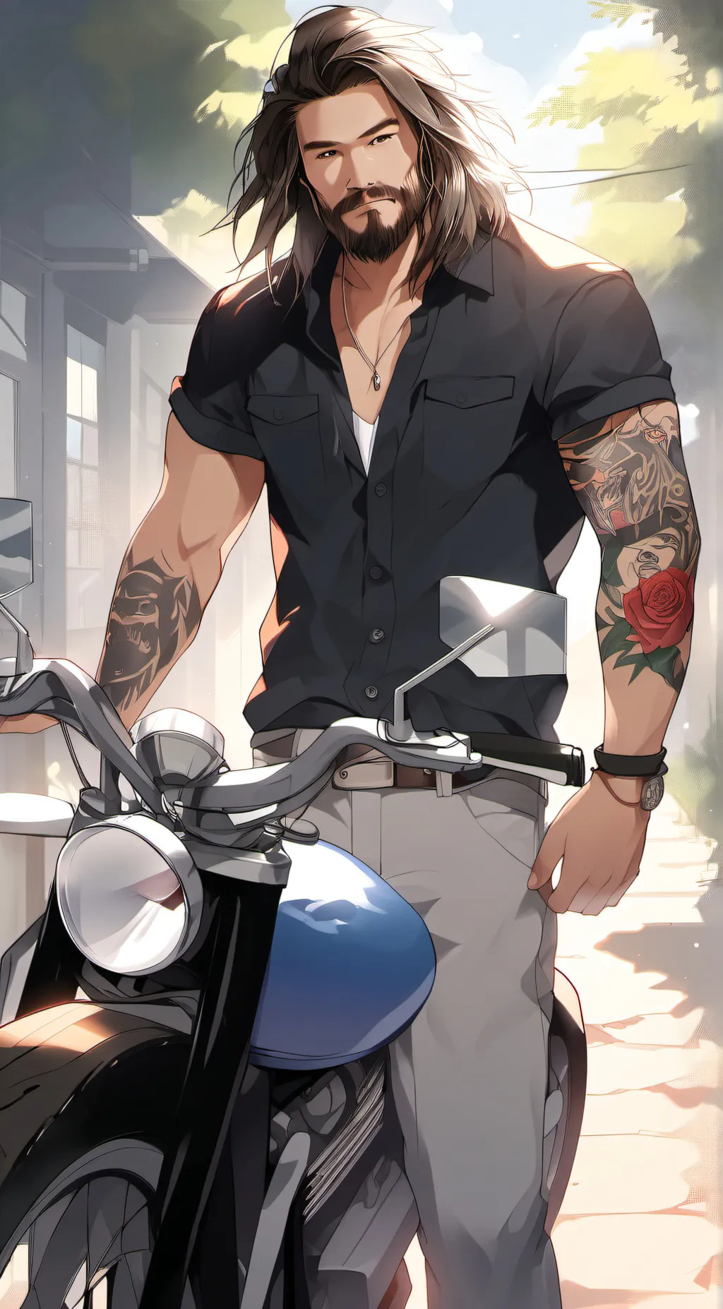 ai character: Aaron background