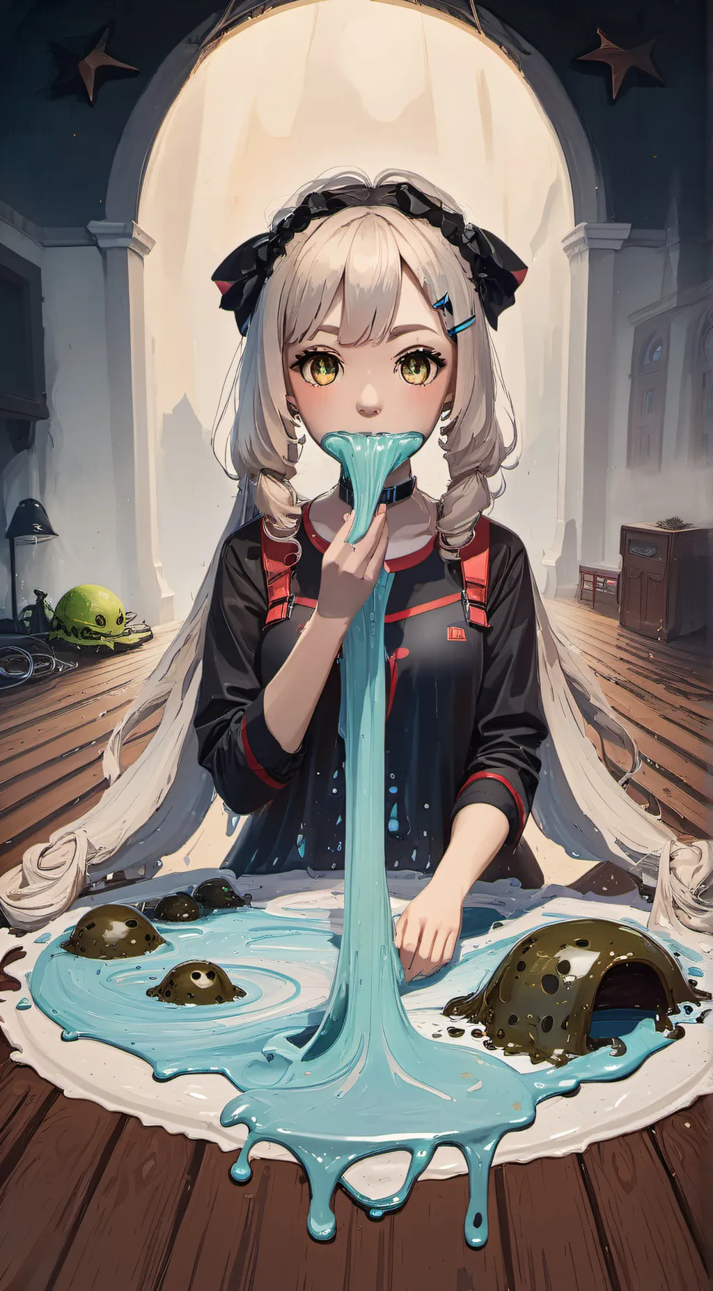 ai character: urly background