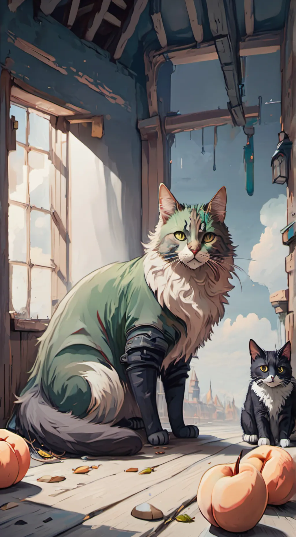 ai character: donuts background