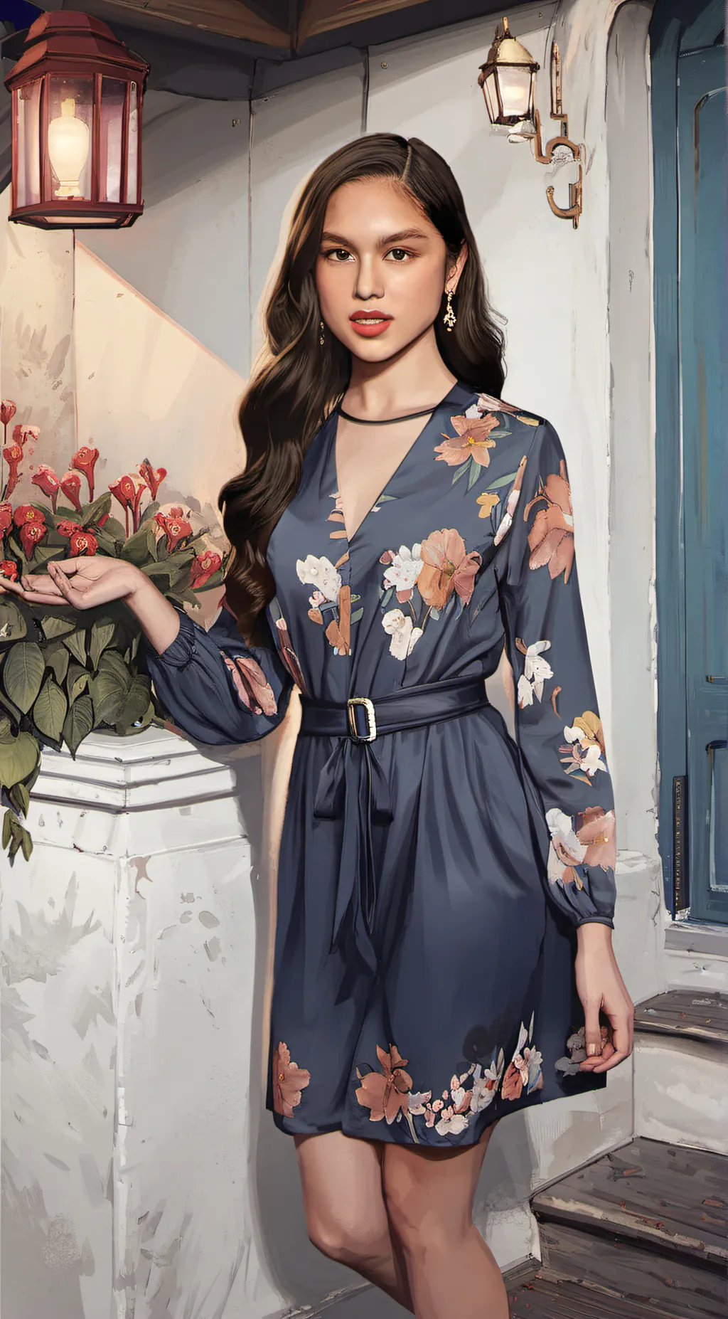 ai character: Amanda  background