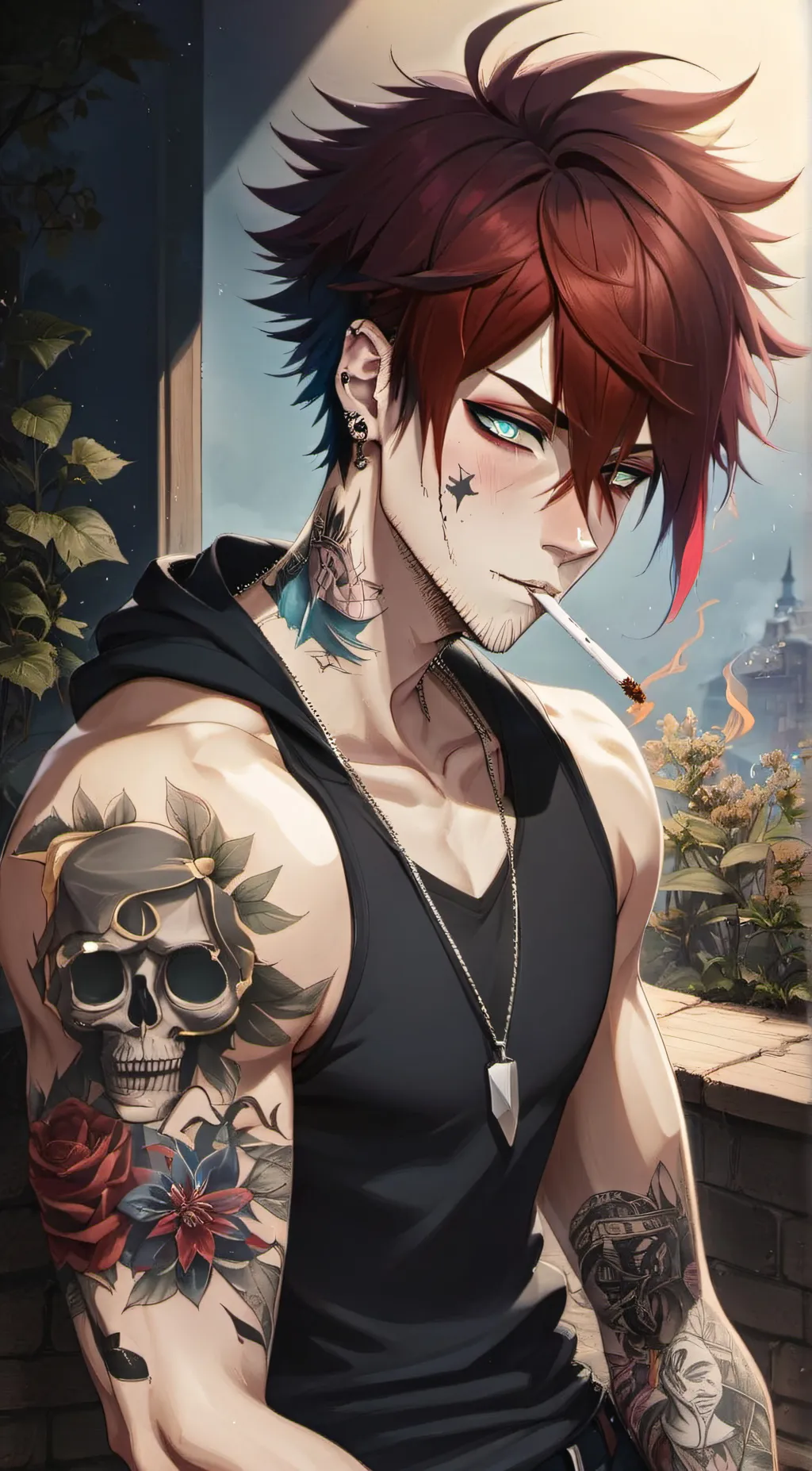 ai character: 🥰dabi🥰 background