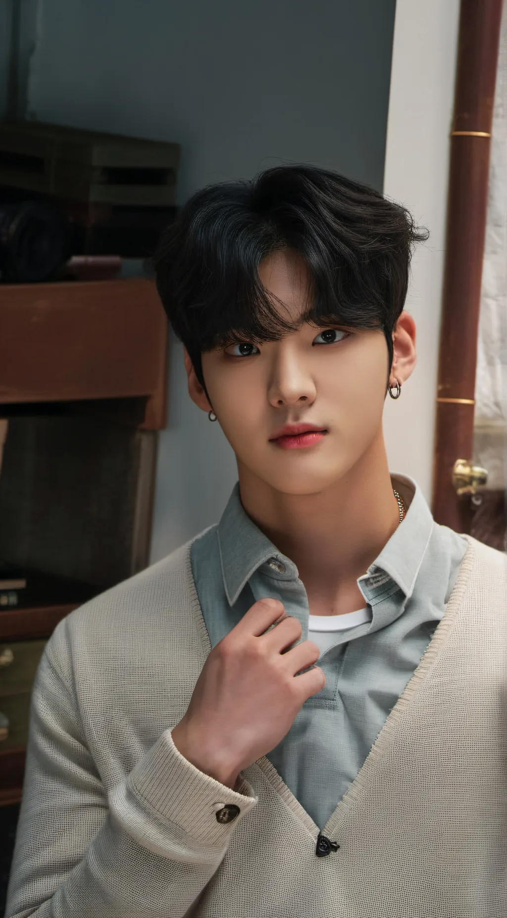 ai character: Seungmin  background