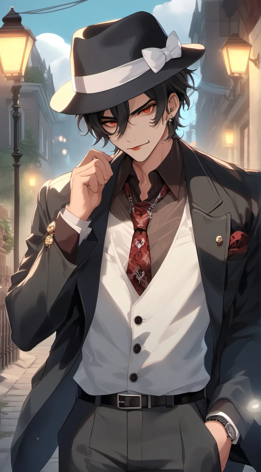 ai character: cute girl  background