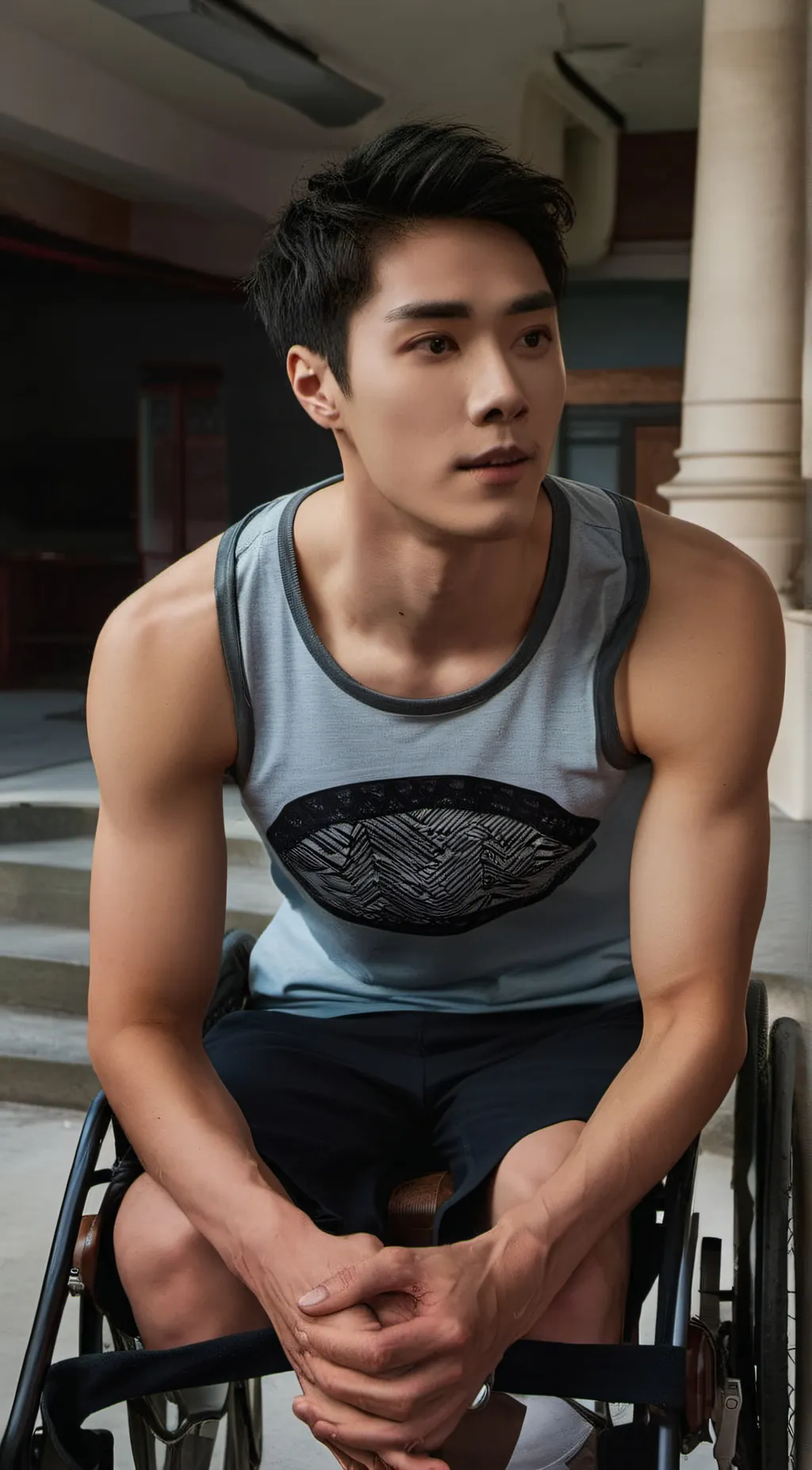 ai character: Chan Chang Young  background