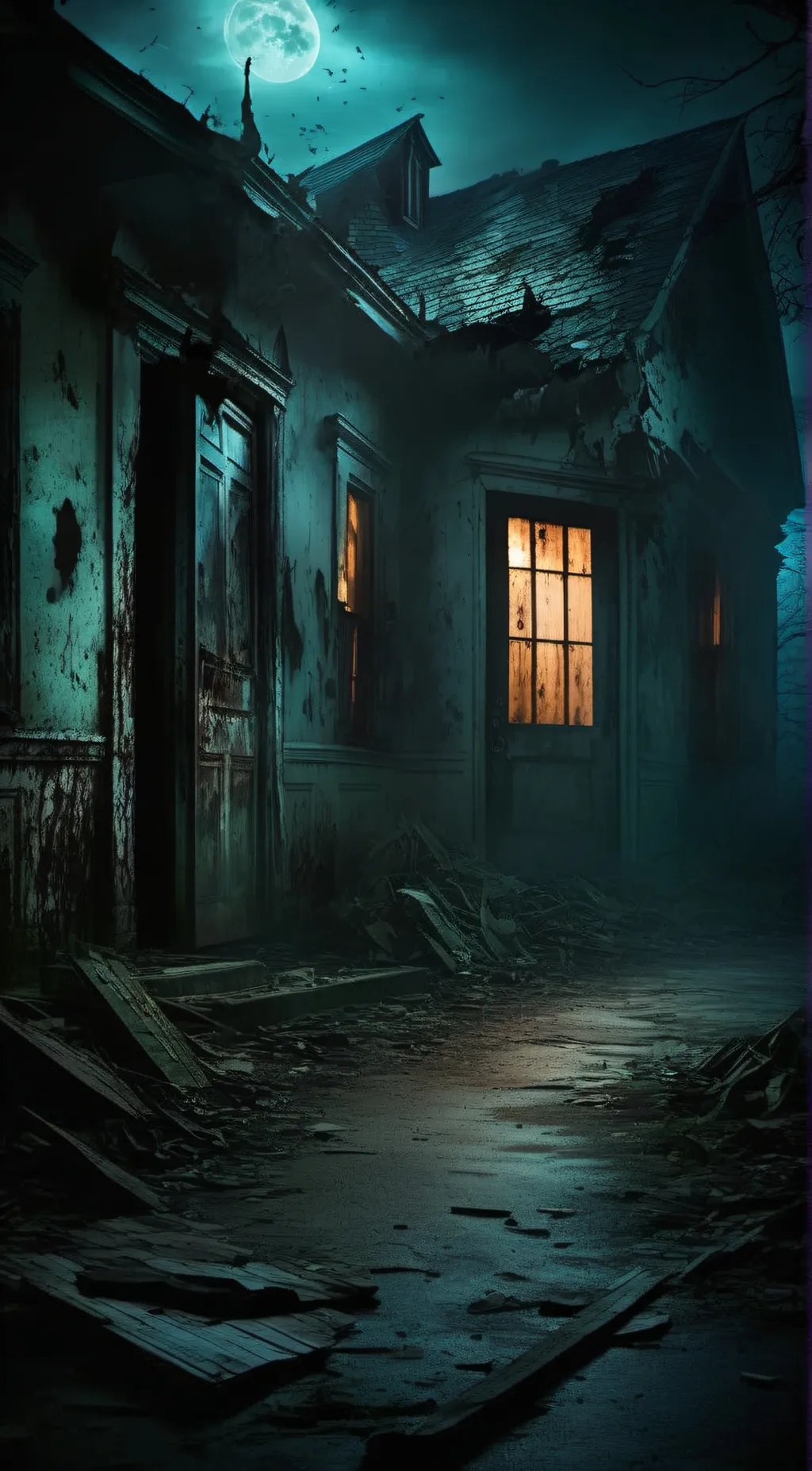 ai character: The Lonely House background