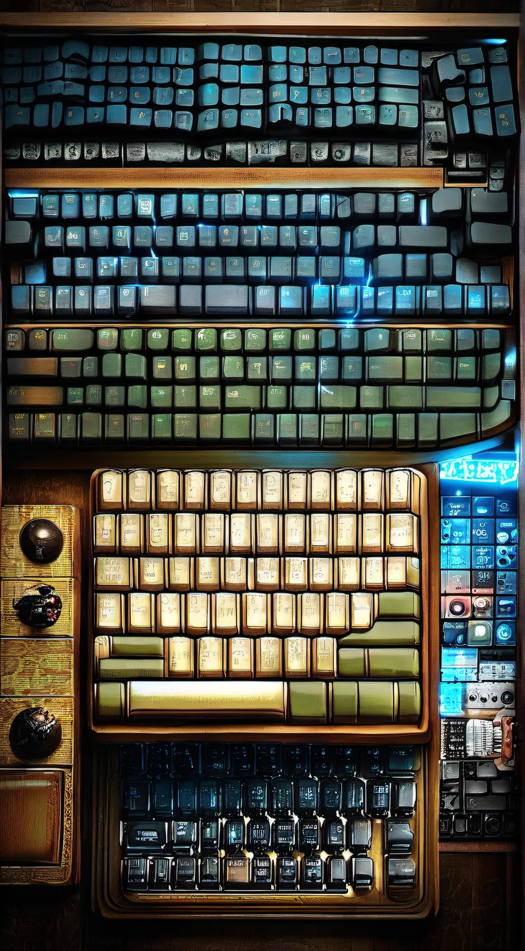 ai character: keyboard of t utg background