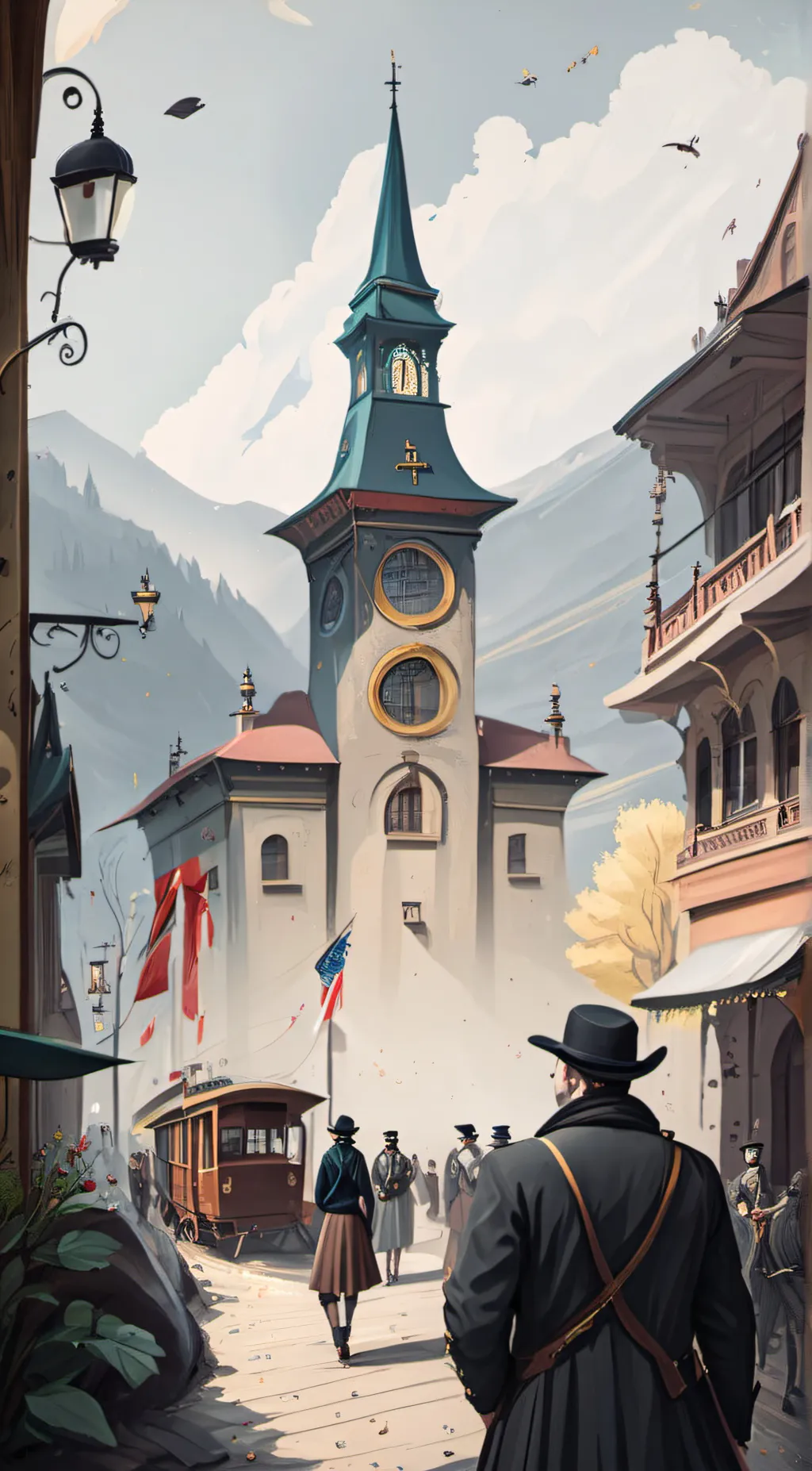 ai character: the old west background