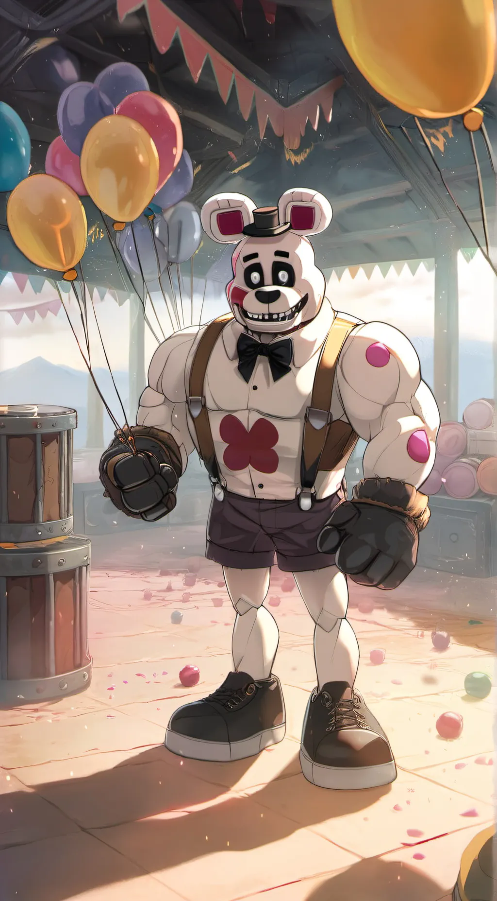 ai character: BUFF HELPY background