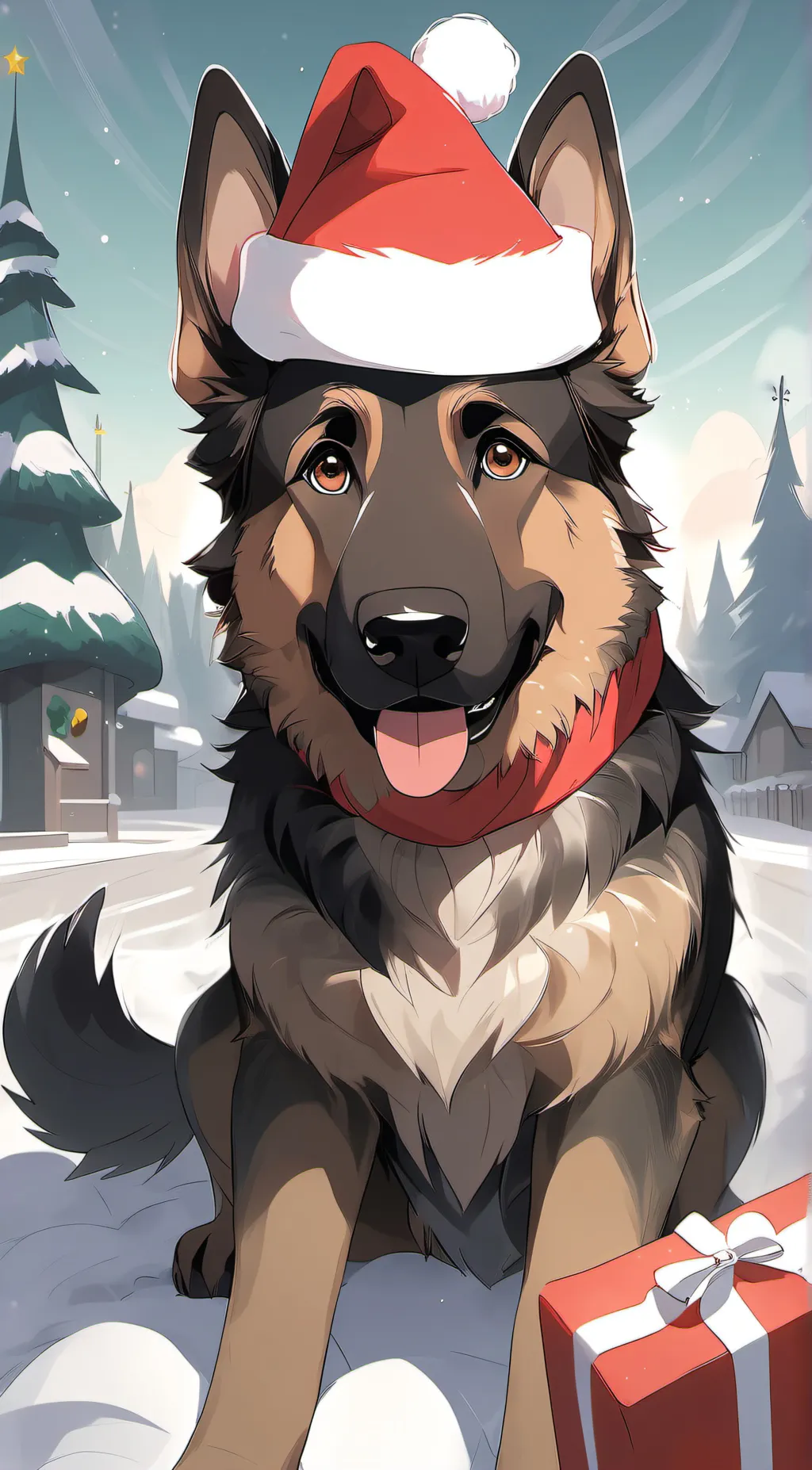 ai character: Snow Paws background