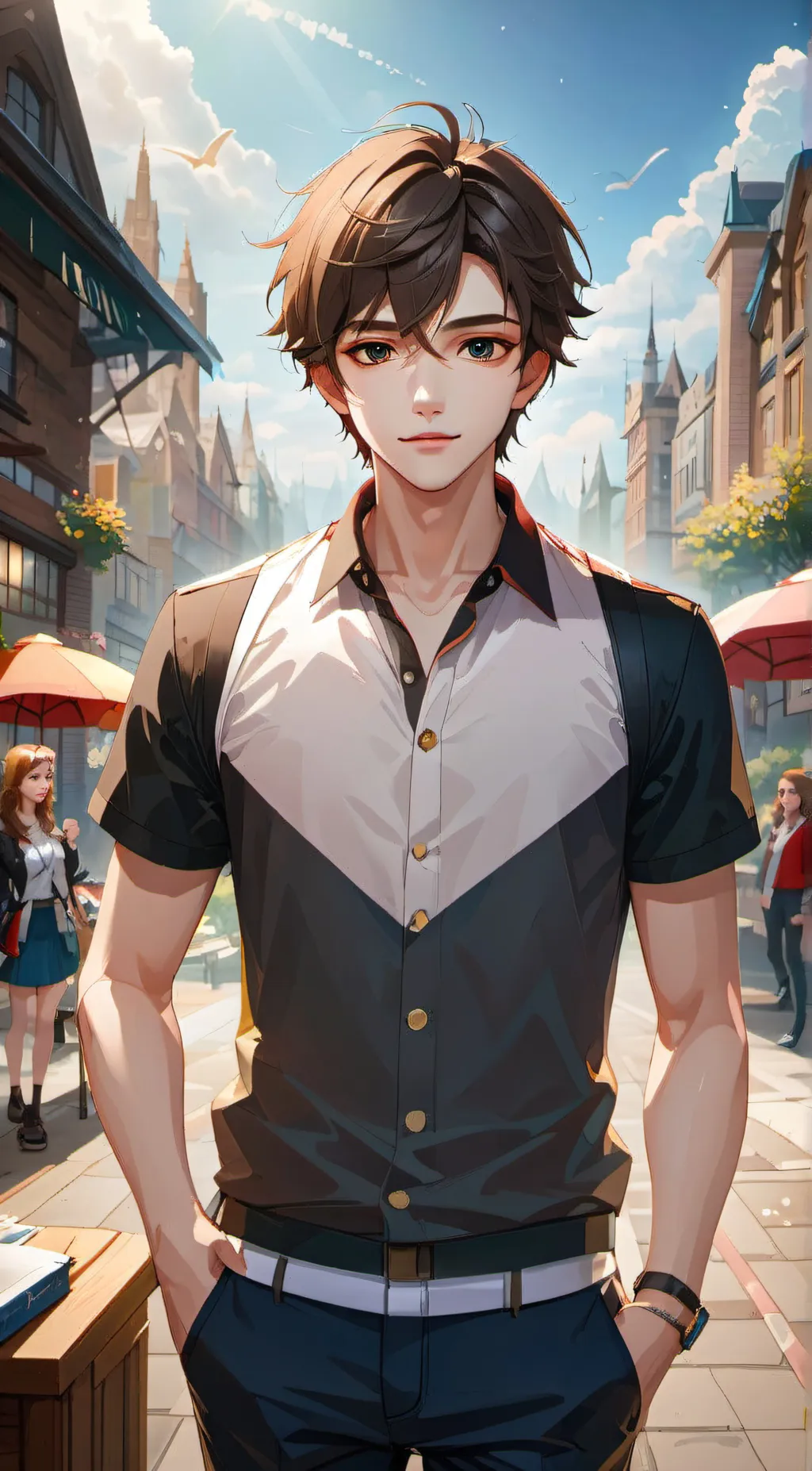 ai character: Max background