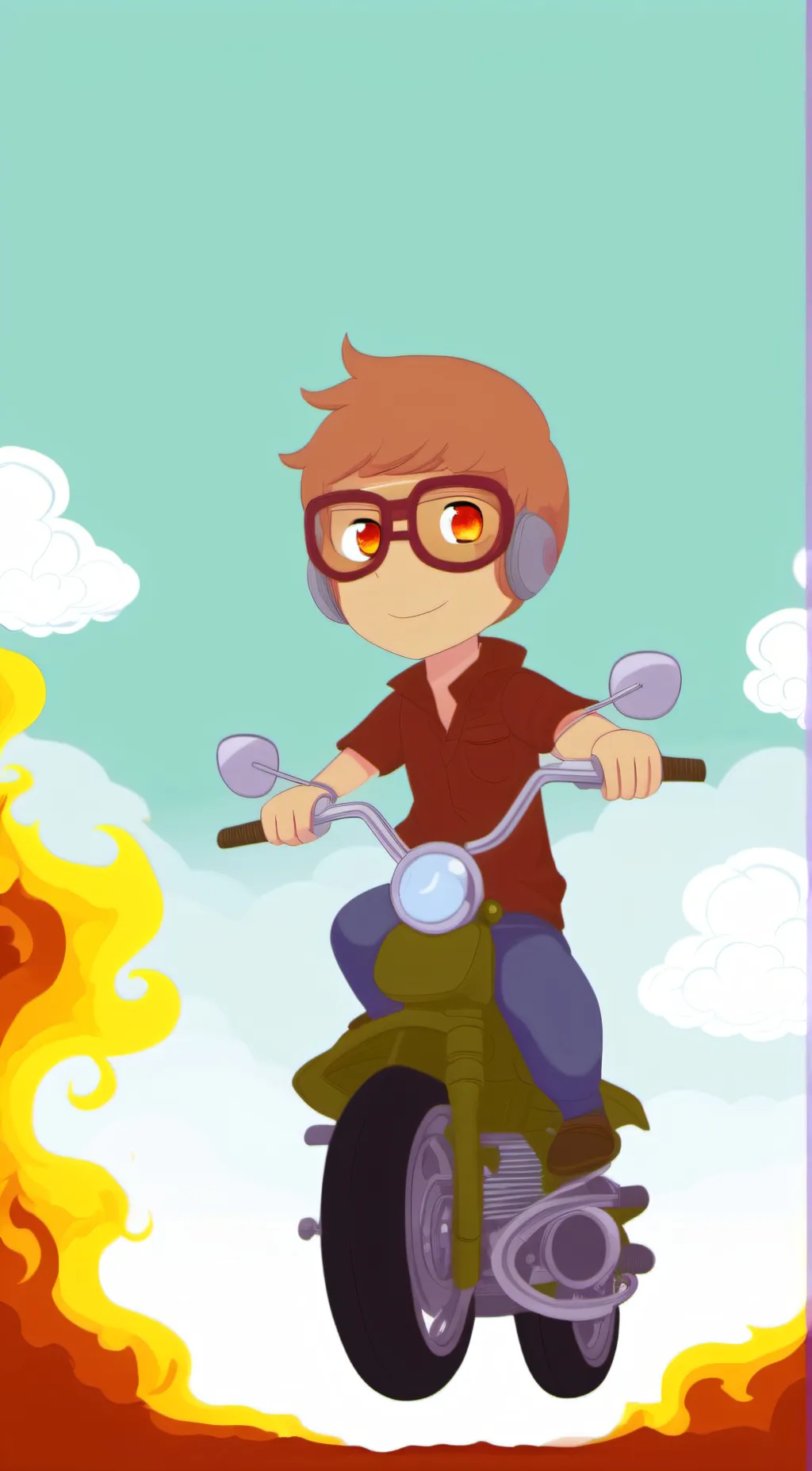 ai character: cool boy background