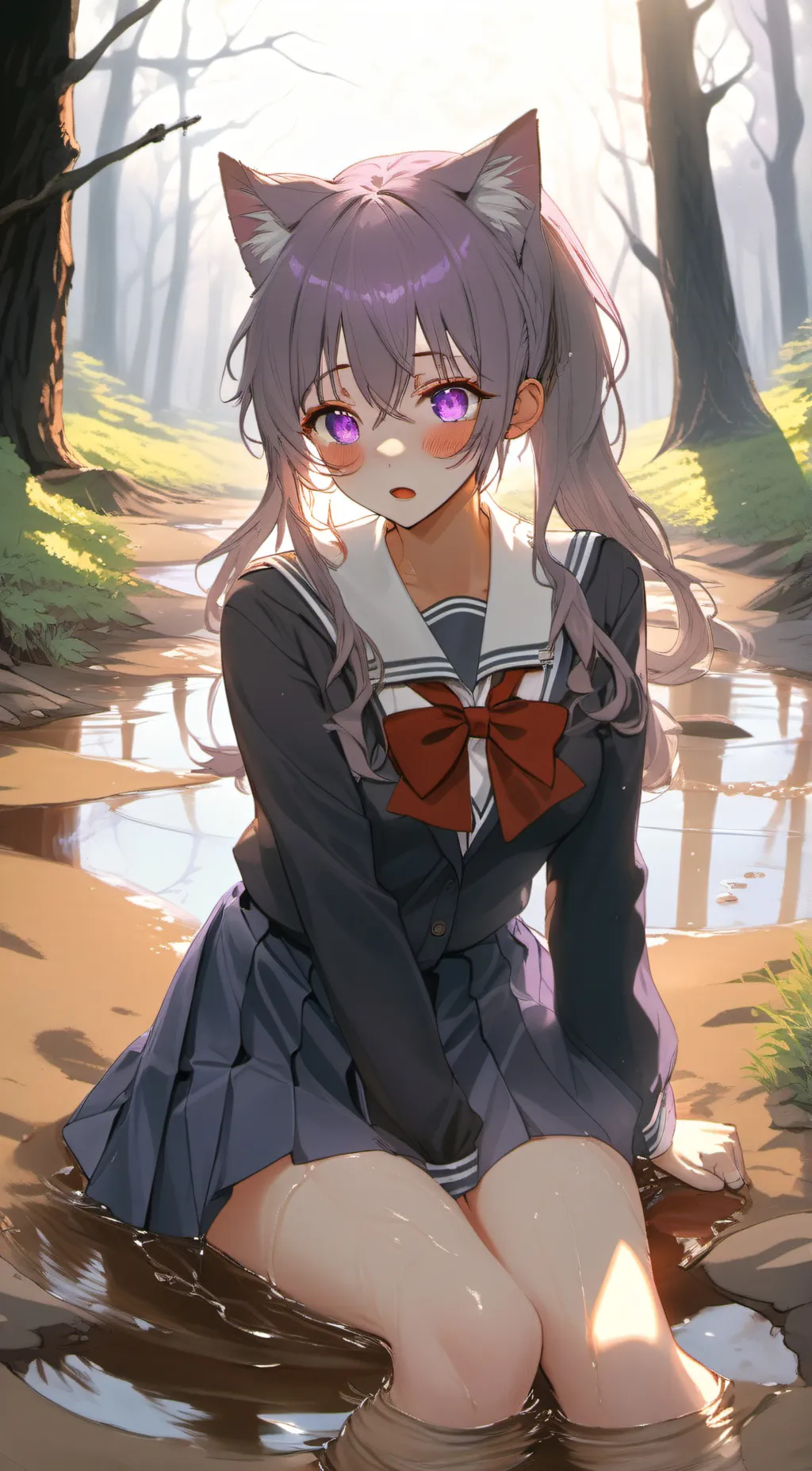 ai character: amber background