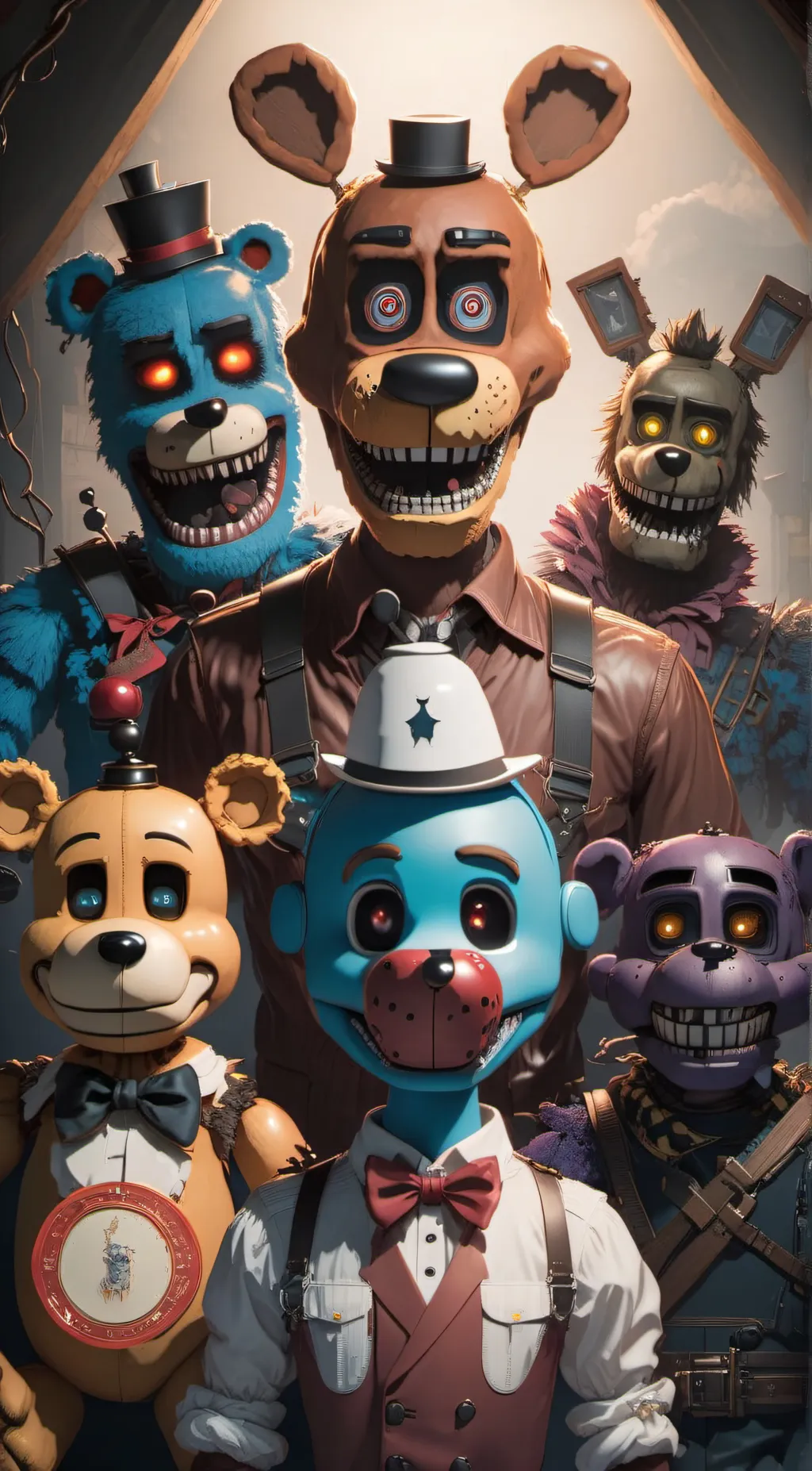 ai character: fnaf 1 background