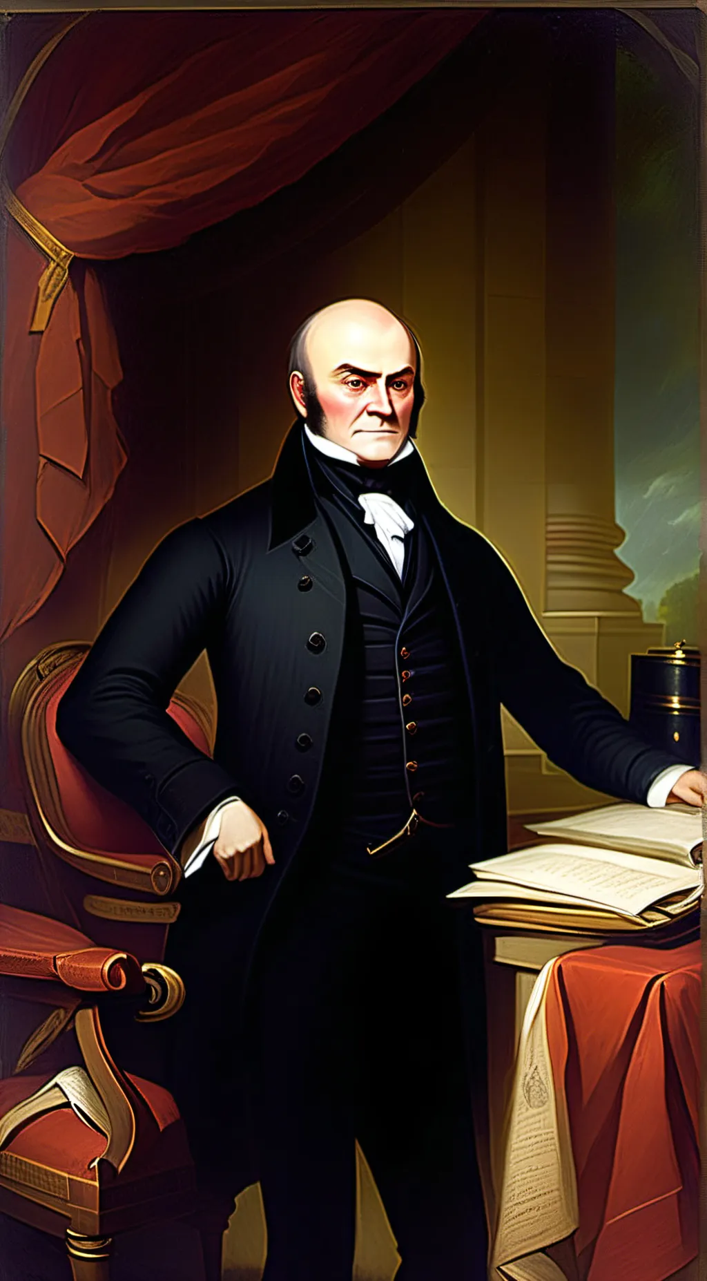 ai character: John Quincy Adams background
