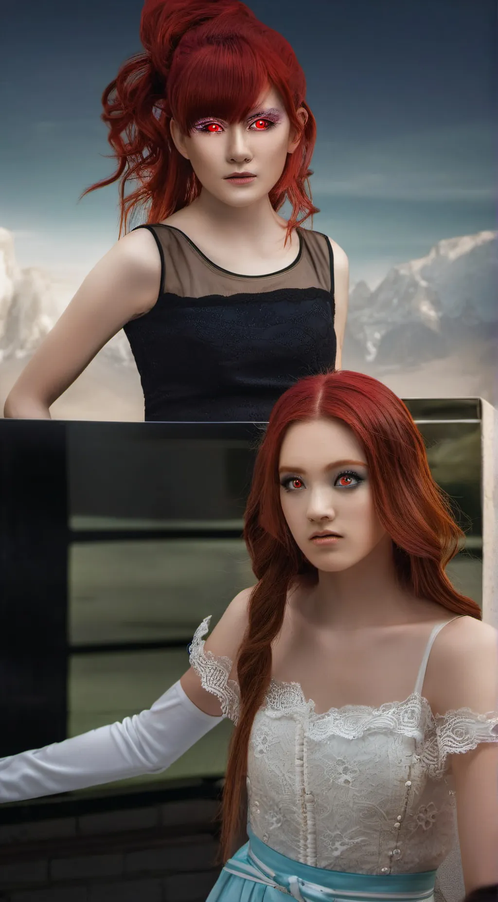 ai character: Ashlin and autumn background