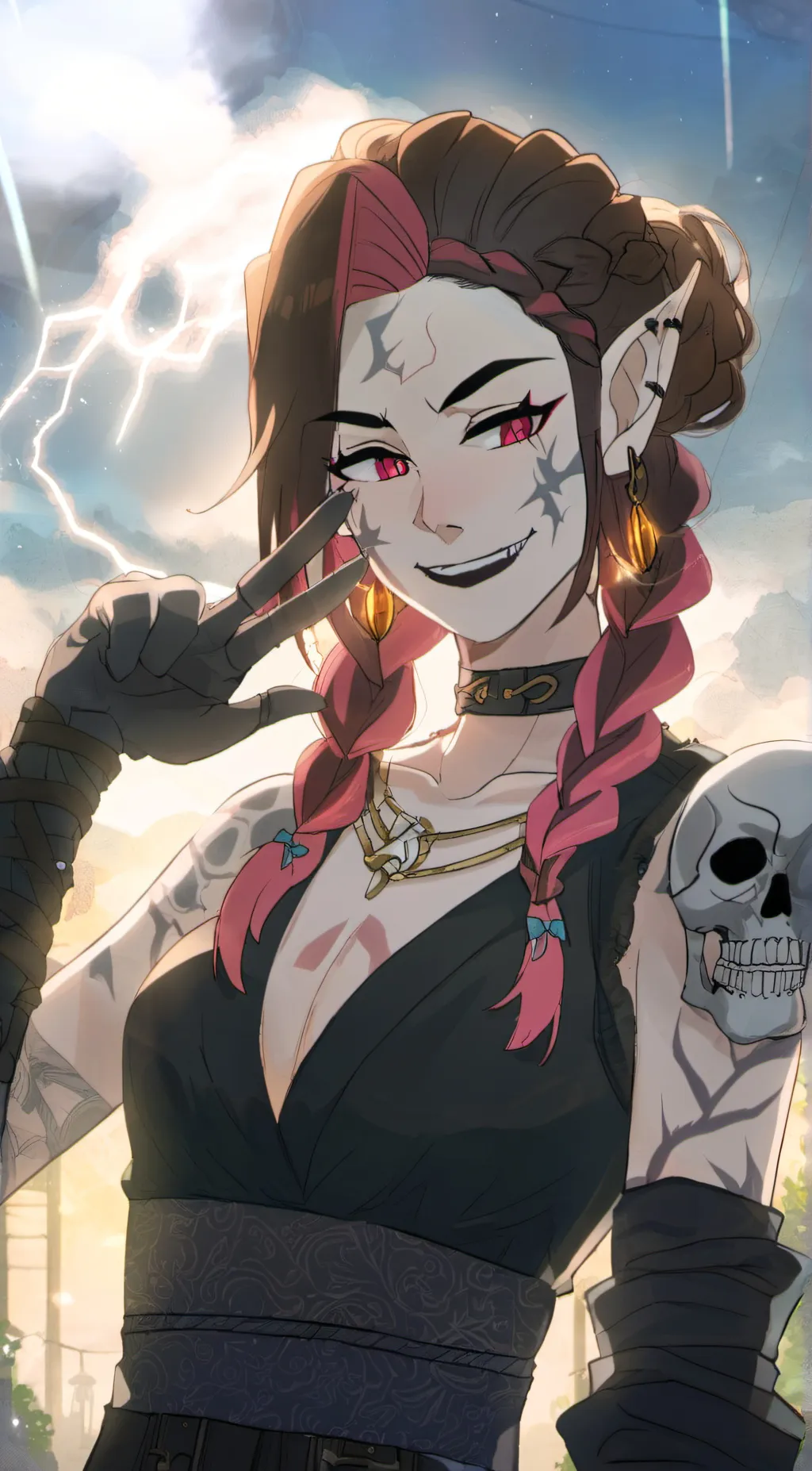 ai character: Valeena Skullwitch background