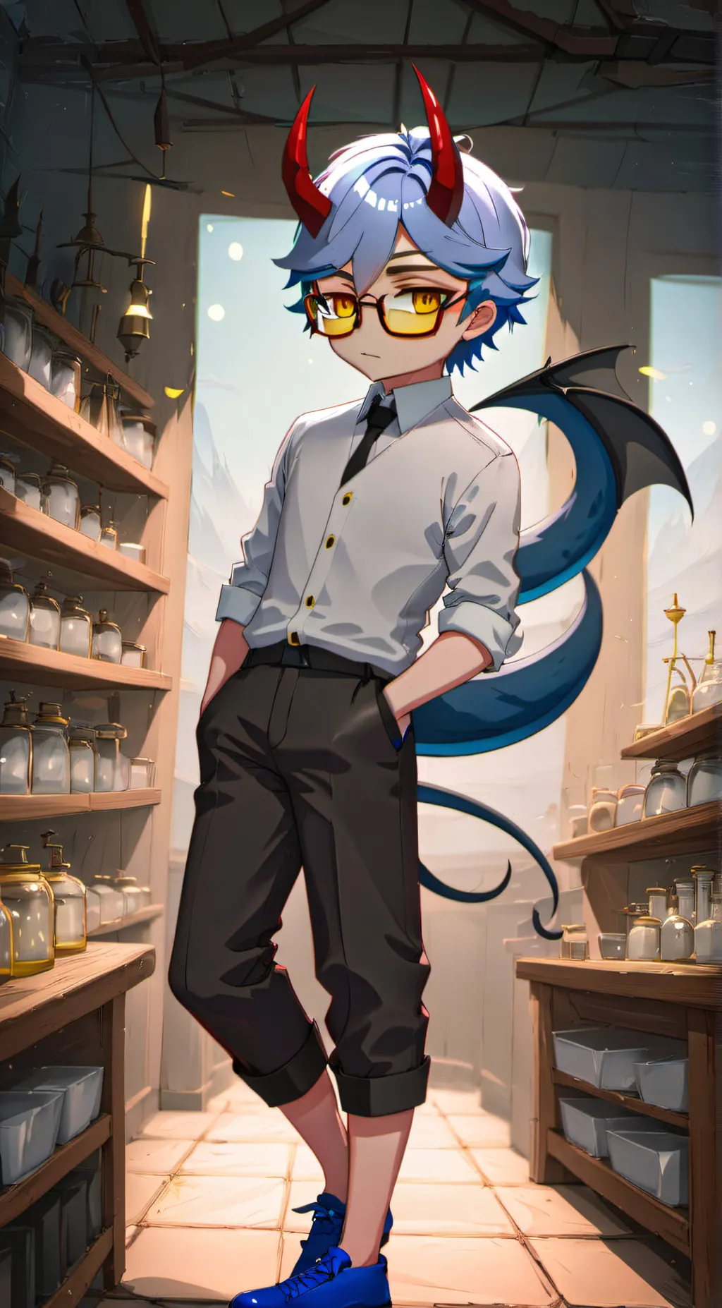 ai character: •Liam• background